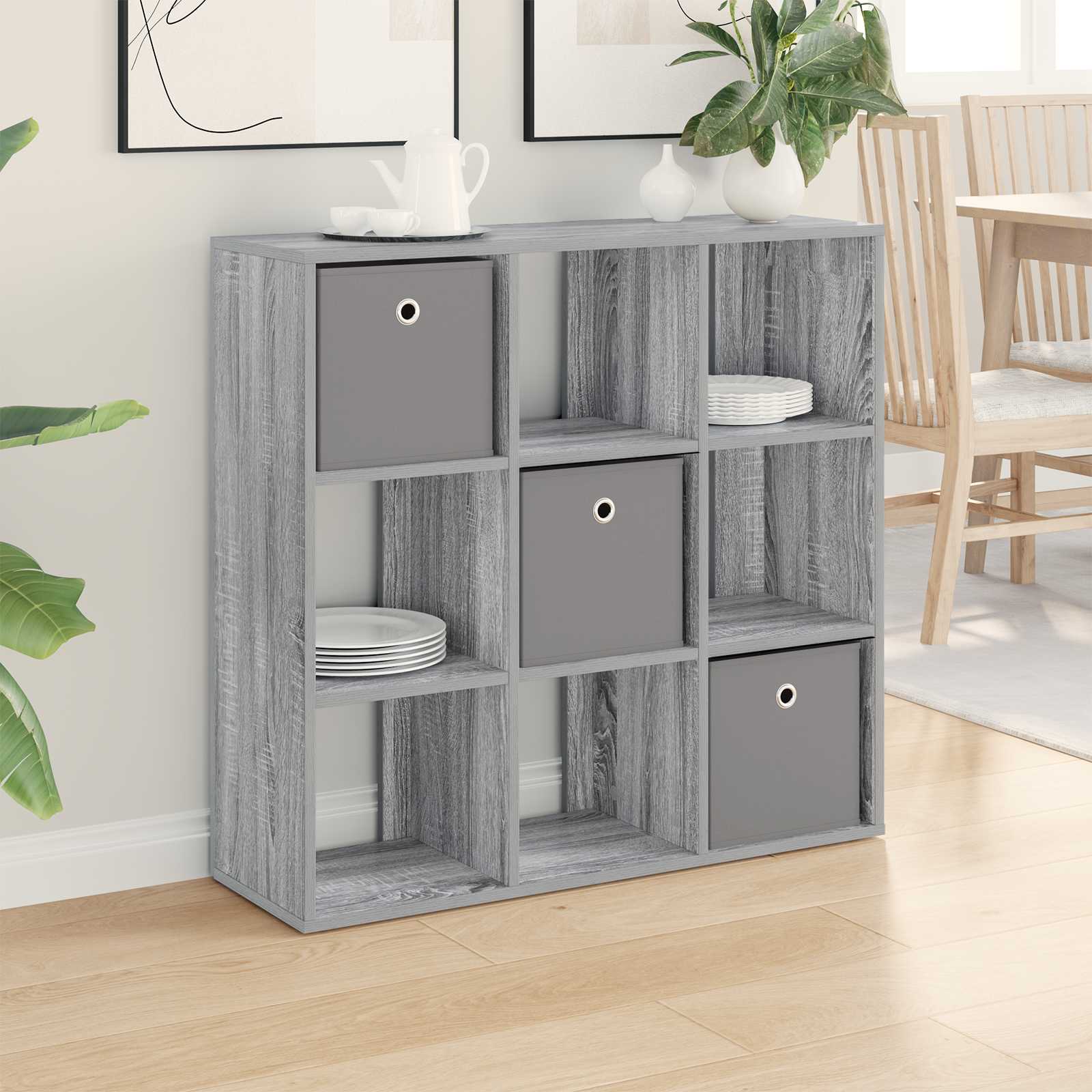 Dressoir met lade Grijs Sonoma 88,5 x 29 x 84,5 cm is nu te koop bij PeponiXL, paradijselijk wonen!