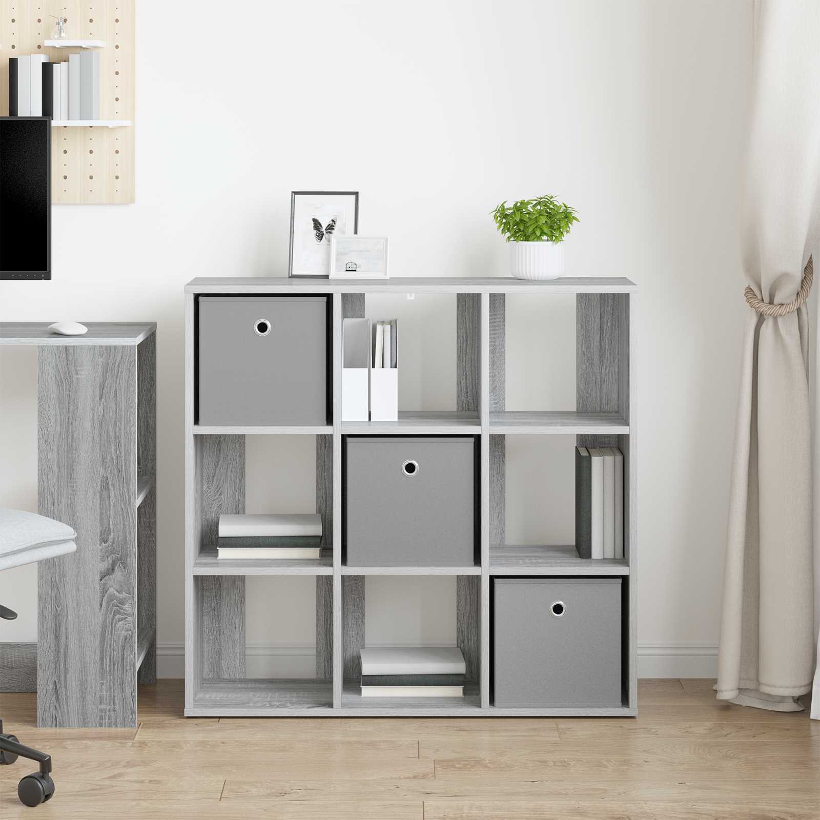 Dressoir met lade Grijs Sonoma 88,5 x 29 x 84,5 cm is nu te koop bij PeponiXL, paradijselijk wonen!