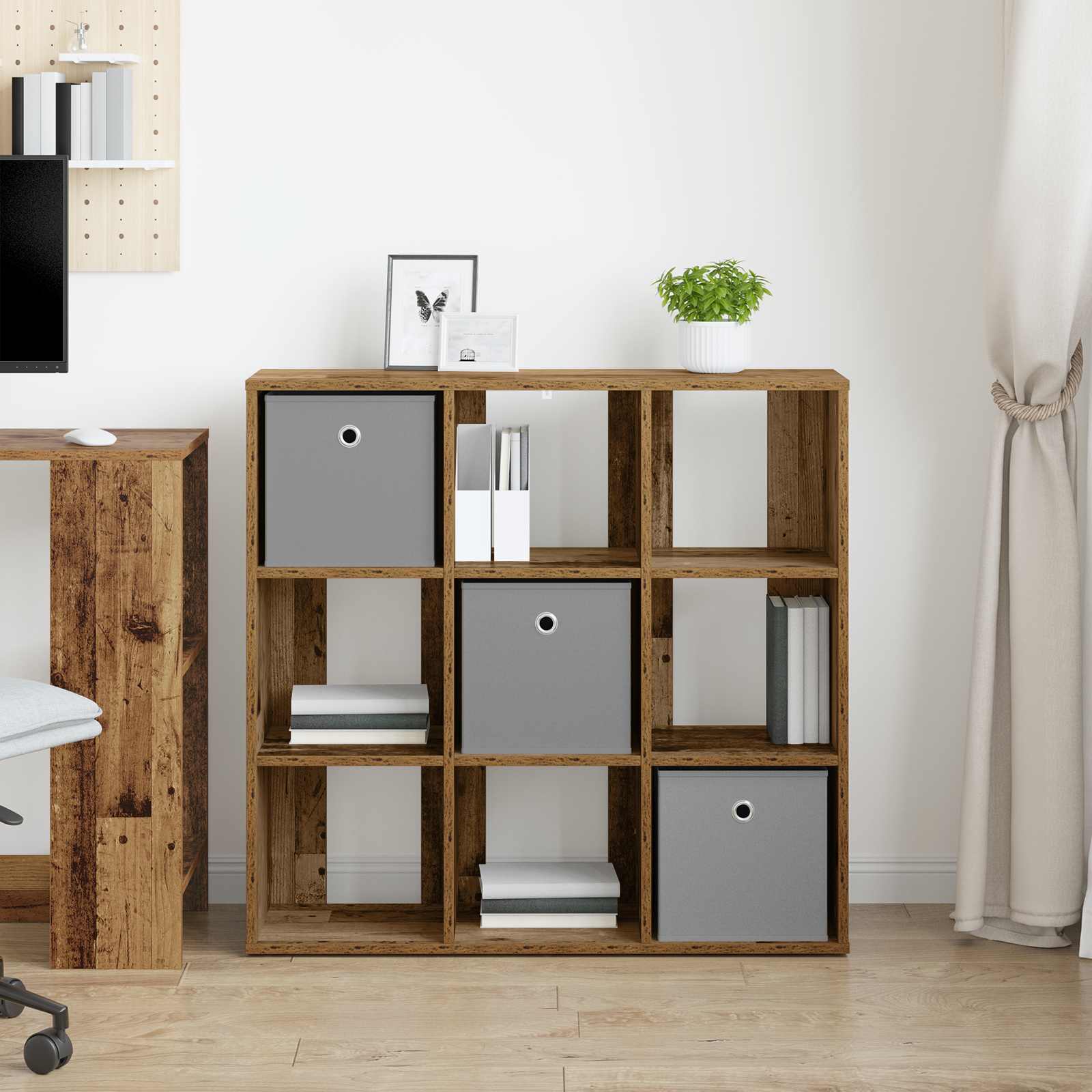 Dressoir met lade Oudhout 88,5 x 29 x 84,5 cm is nu te koop bij PeponiXL, paradijselijk wonen!