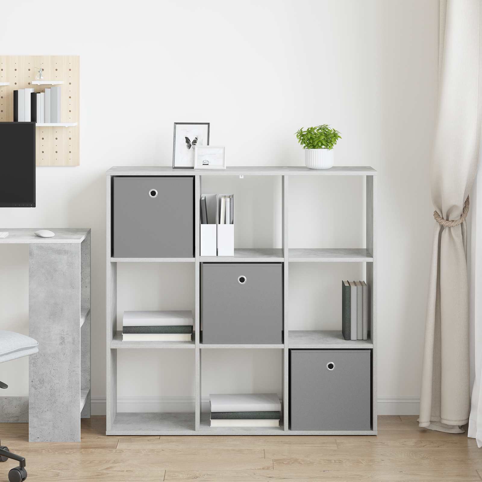 Dressoir met lade Beton Grijs 102 x 31 x 99,5 cm is nu te koop bij PeponiXL, paradijselijk wonen!