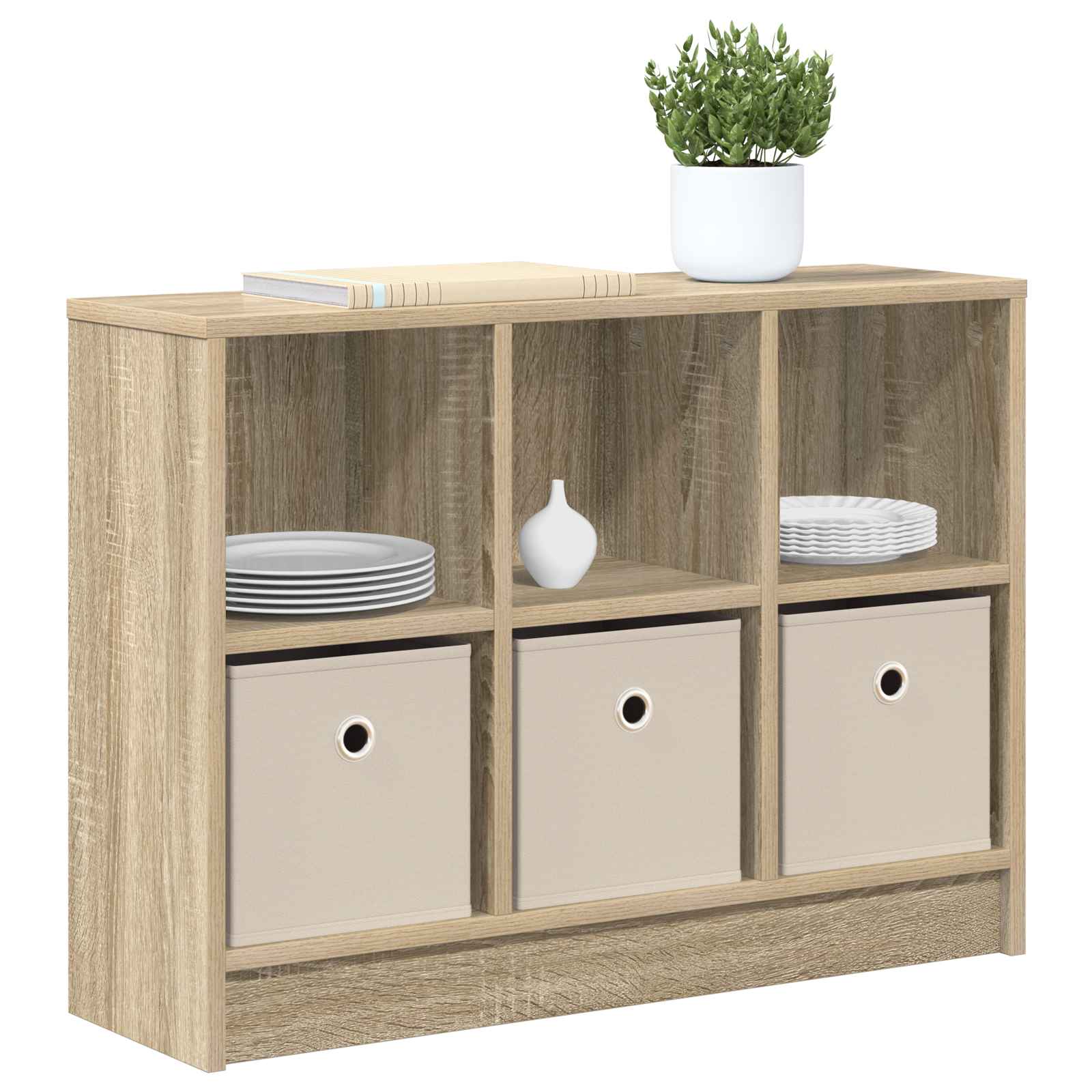 Dressoir met lade Sonoma Eiken 73,5 x 22,5 x 53,5 cm is nu te koop bij PeponiXL, paradijselijk wonen!