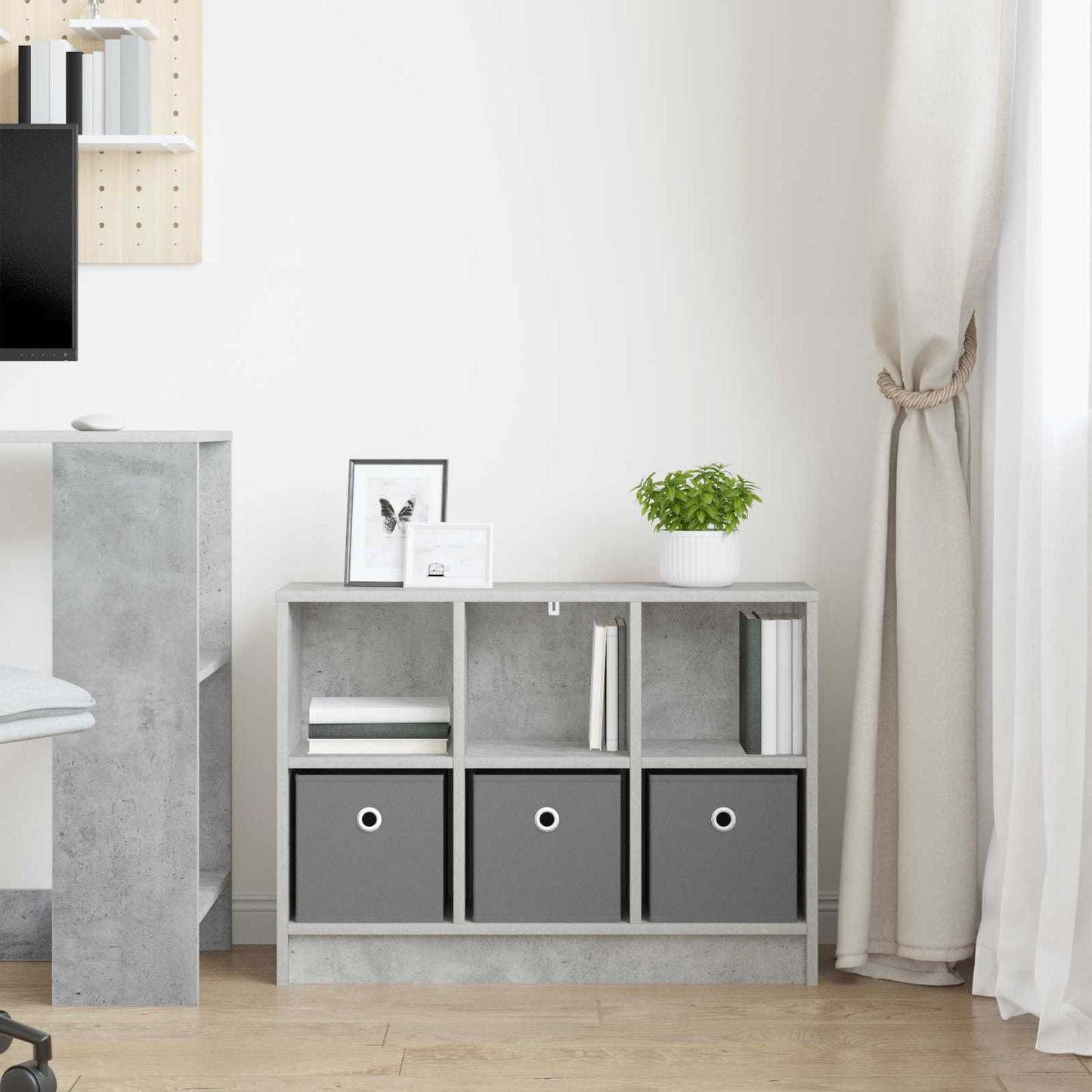 Dressoir met lade Beton Grijs 73,5 x 22,5 x 53,5 cm is nu te koop bij PeponiXL, paradijselijk wonen!