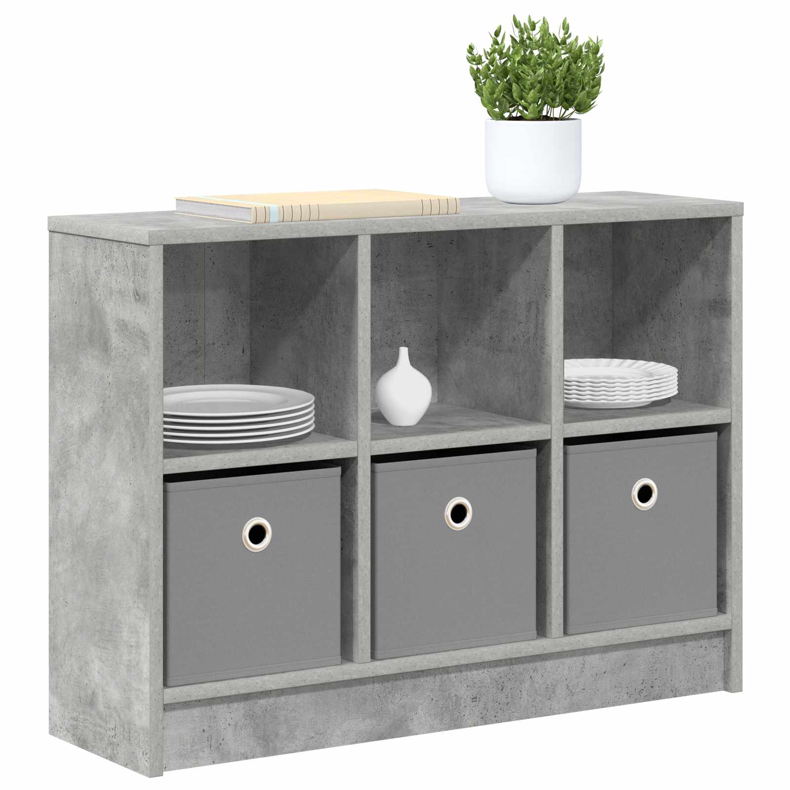 Dressoir met lade Beton Grijs 73,5 x 22,5 x 53,5 cm is nu te koop bij PeponiXL, paradijselijk wonen!