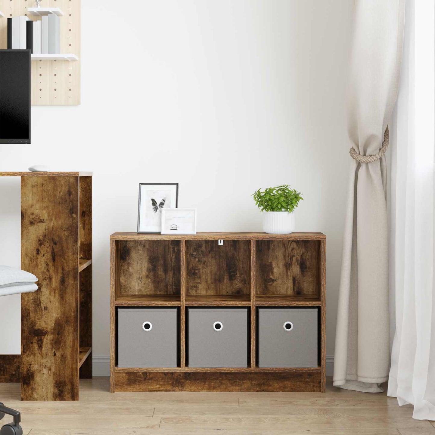 Dressoir met lade Gerookt eiken 73,5 x 22,5 x 53,5 cm is nu te koop bij PeponiXL, paradijselijk wonen!