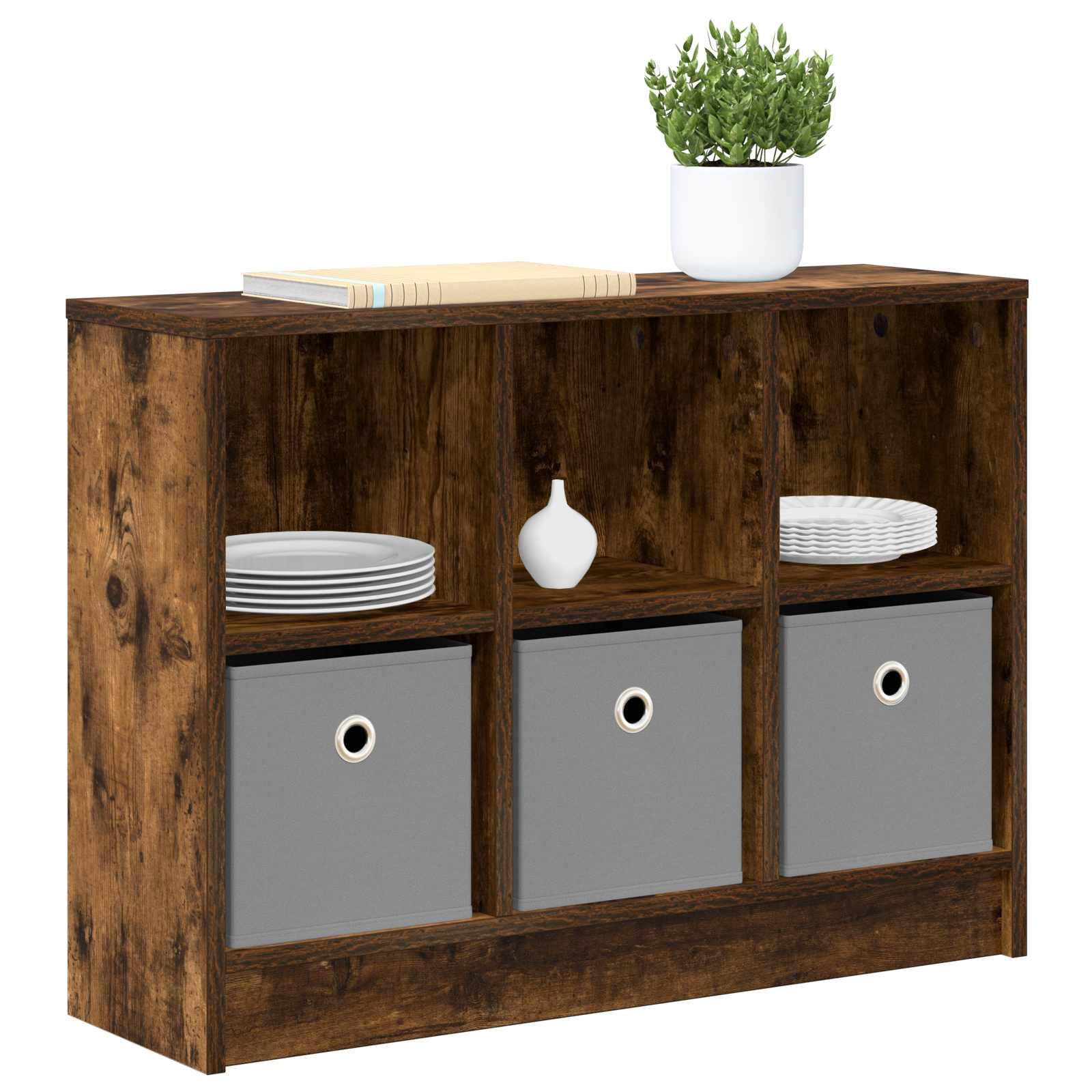 Dressoir met lade Gerookt eiken 73,5 x 22,5 x 53,5 cm is nu te koop bij PeponiXL, paradijselijk wonen!