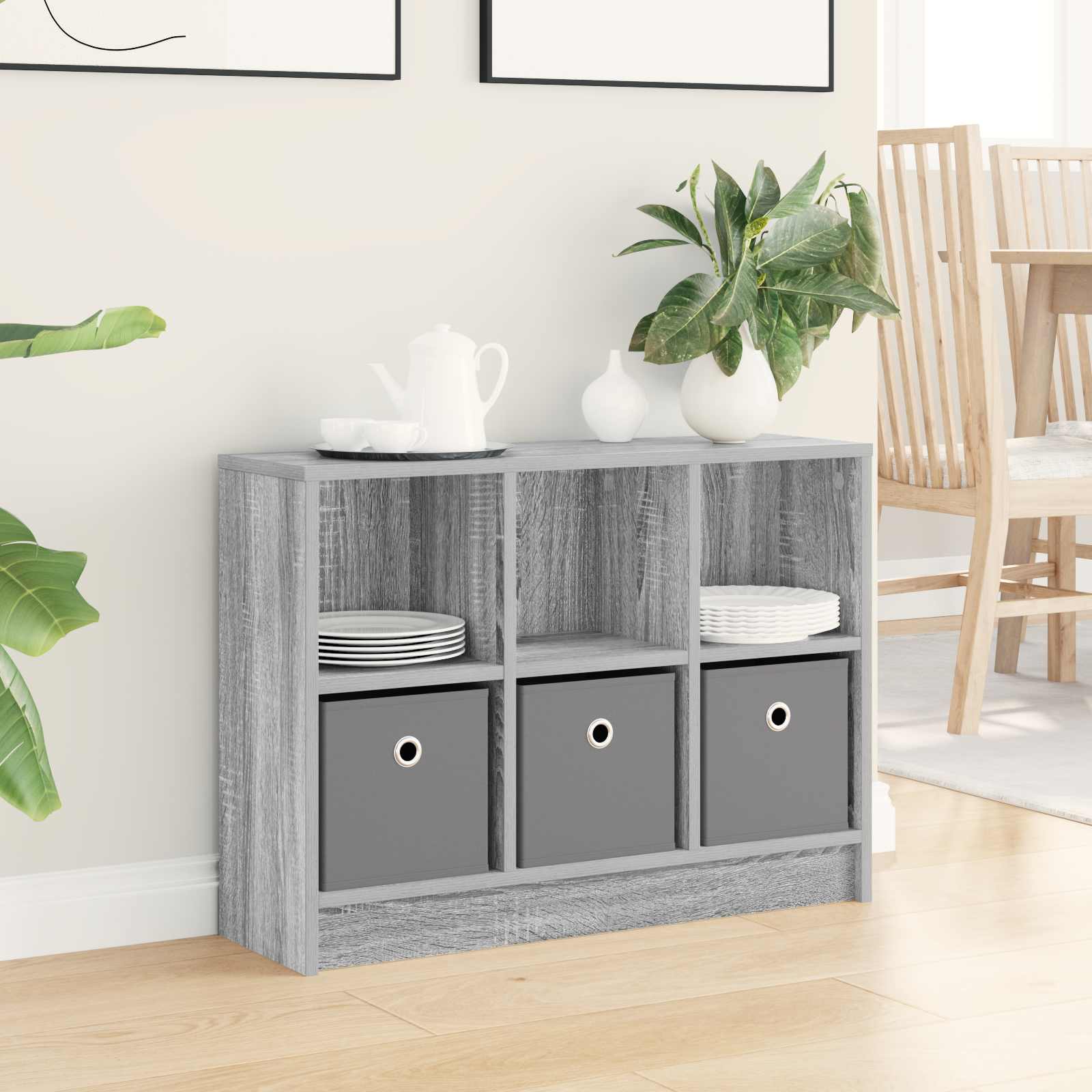 Dressoir met lade Grijs Sonoma 73,5 x 22,5 x 53,5 cm is nu te koop bij PeponiXL, paradijselijk wonen!