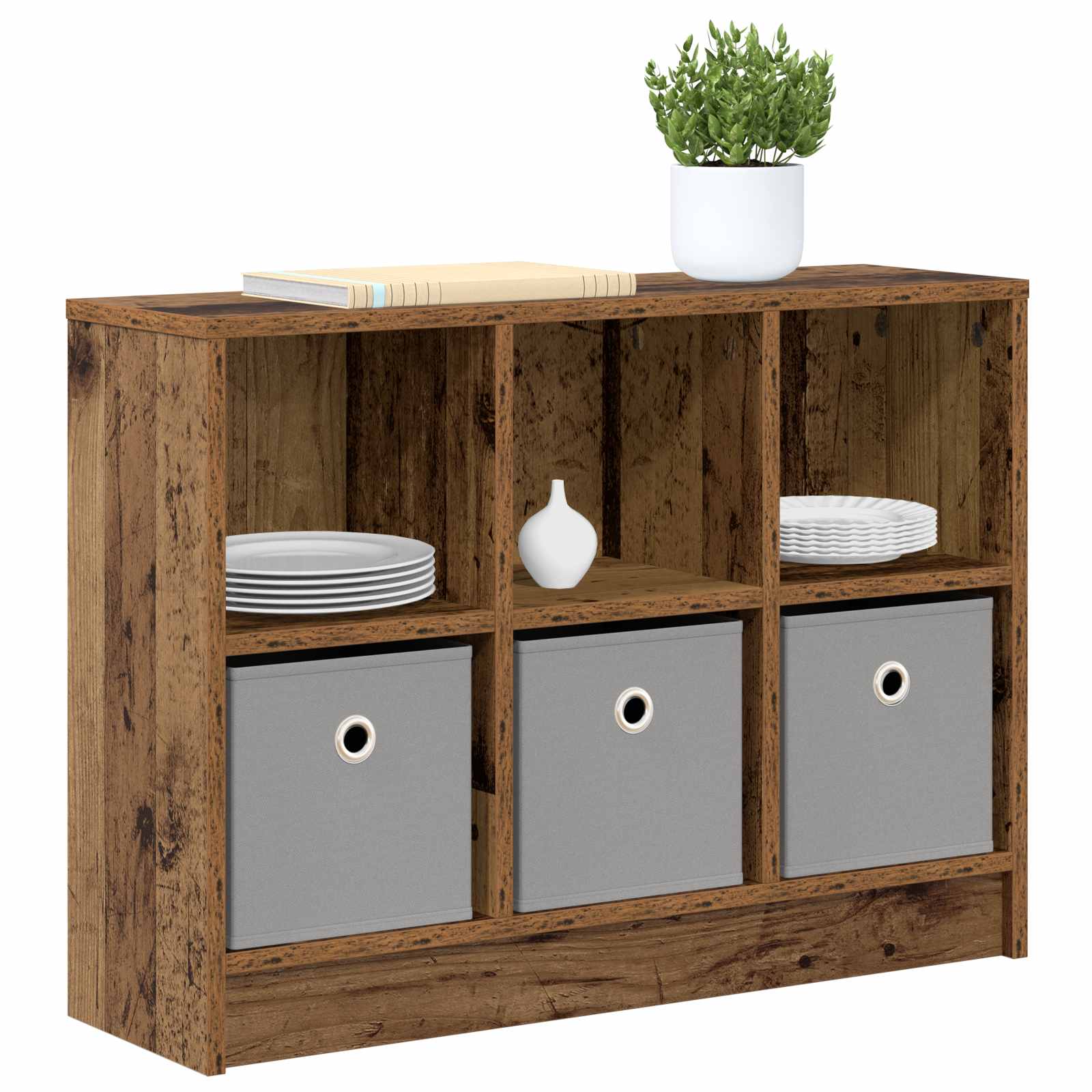 Dressoir met lade Oudhout 73,5 x 22,5 x 53,5 cm is nu te koop bij PeponiXL, paradijselijk wonen!