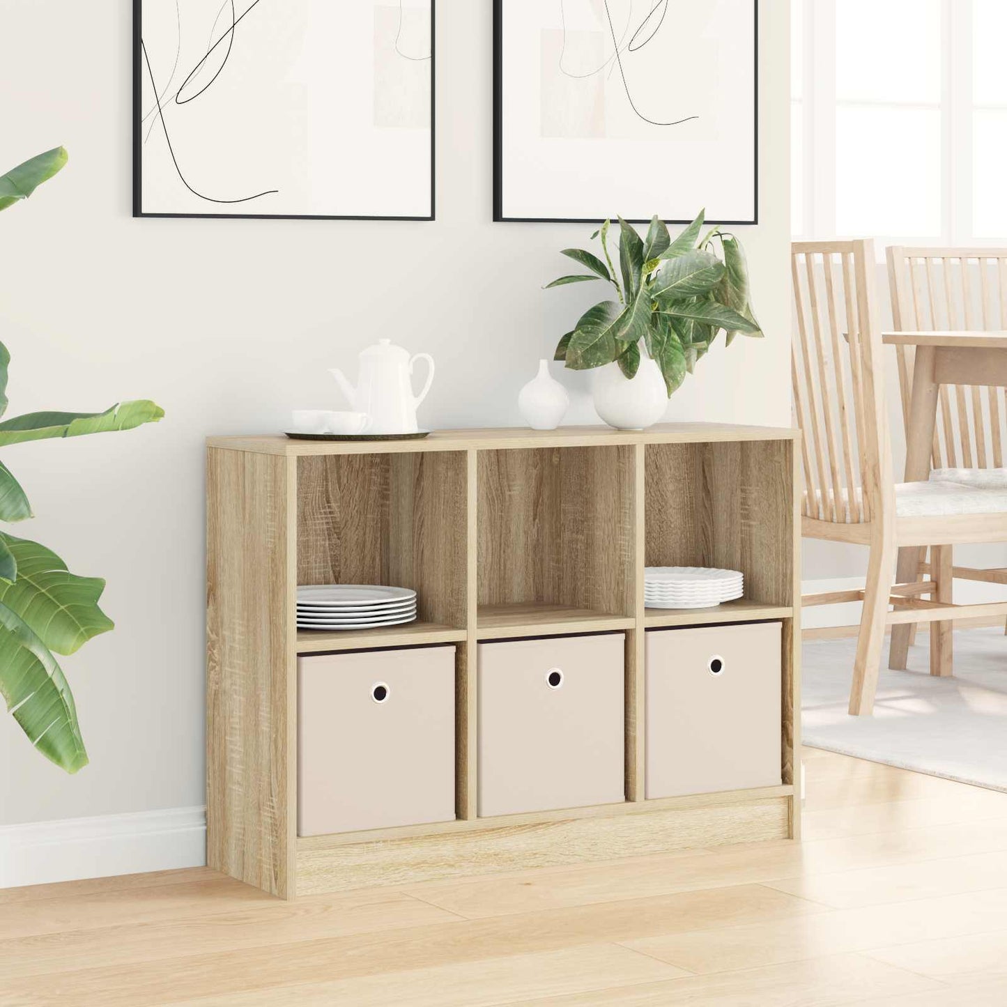 Dressoir met lade Sonoma Eiken 88,5 x 27,5 x 63,5 cm is nu te koop bij PeponiXL, paradijselijk wonen!
