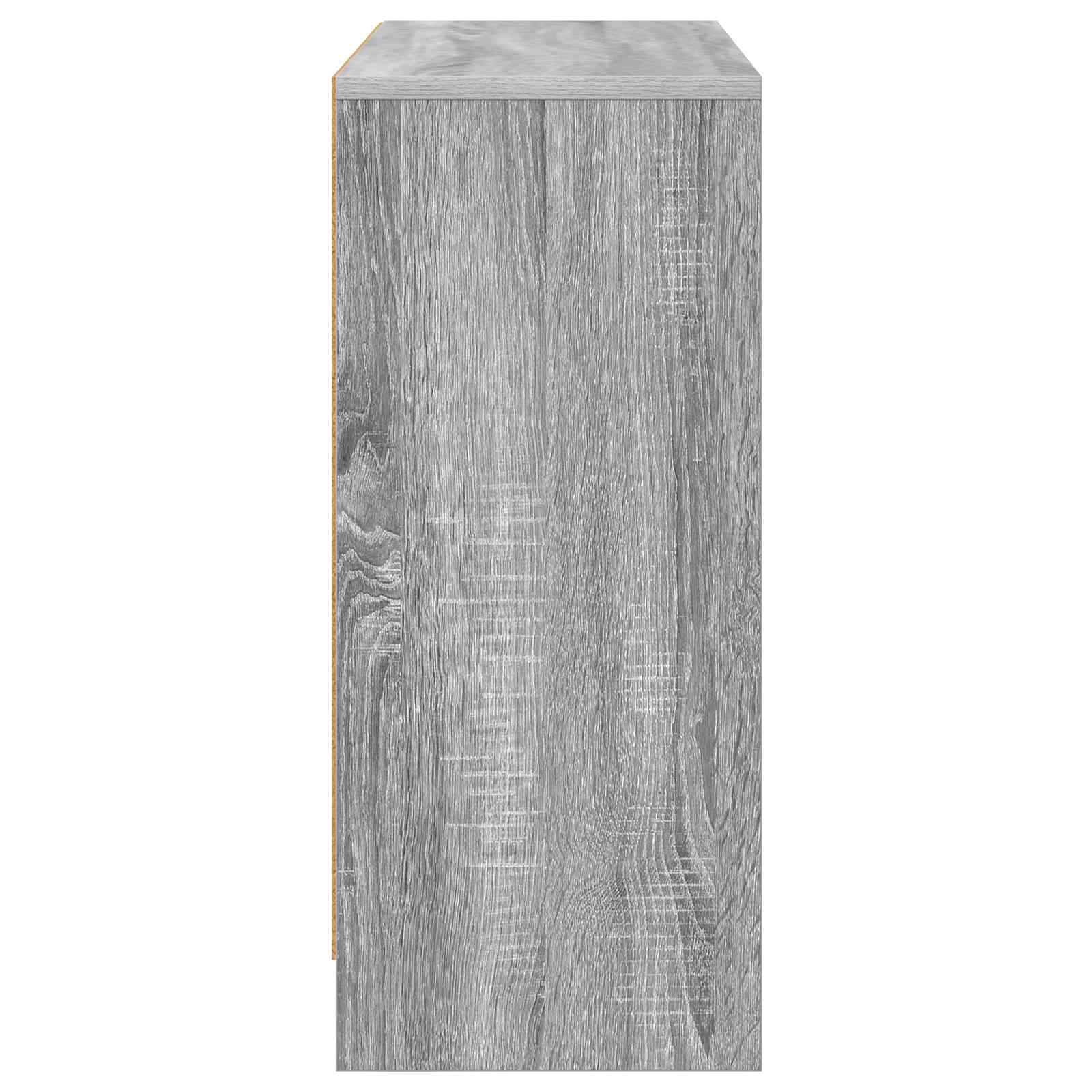 Dressoir met lade Grijs Sonoma 88,5 x 27,5 x 63,5 cm is nu te koop bij PeponiXL, paradijselijk wonen!