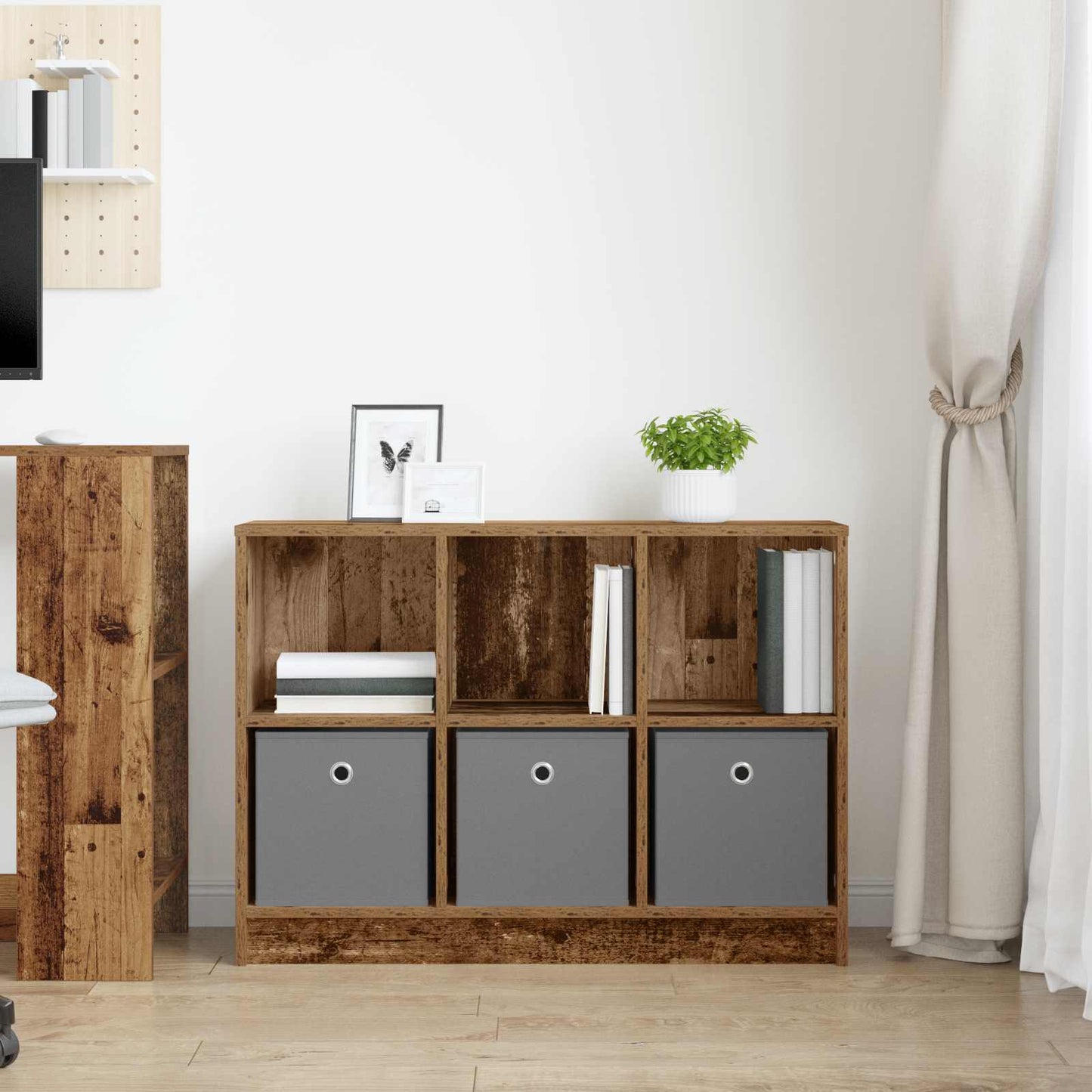 Dressoir met lade Oudhout 88,5 x 27,5 x 63,5 cm is nu te koop bij PeponiXL, paradijselijk wonen!