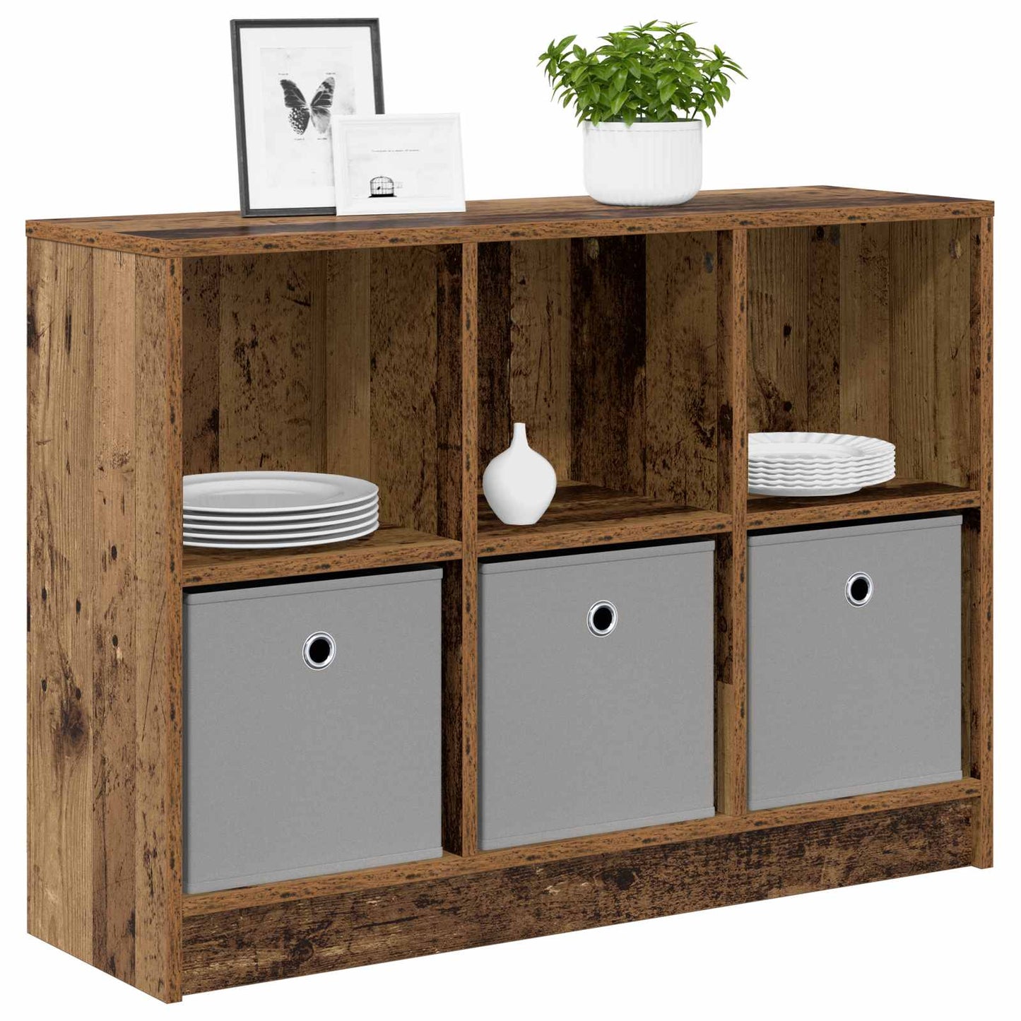 Dressoir met lade Oudhout 88,5 x 27,5 x 63,5 cm is nu te koop bij PeponiXL, paradijselijk wonen!
