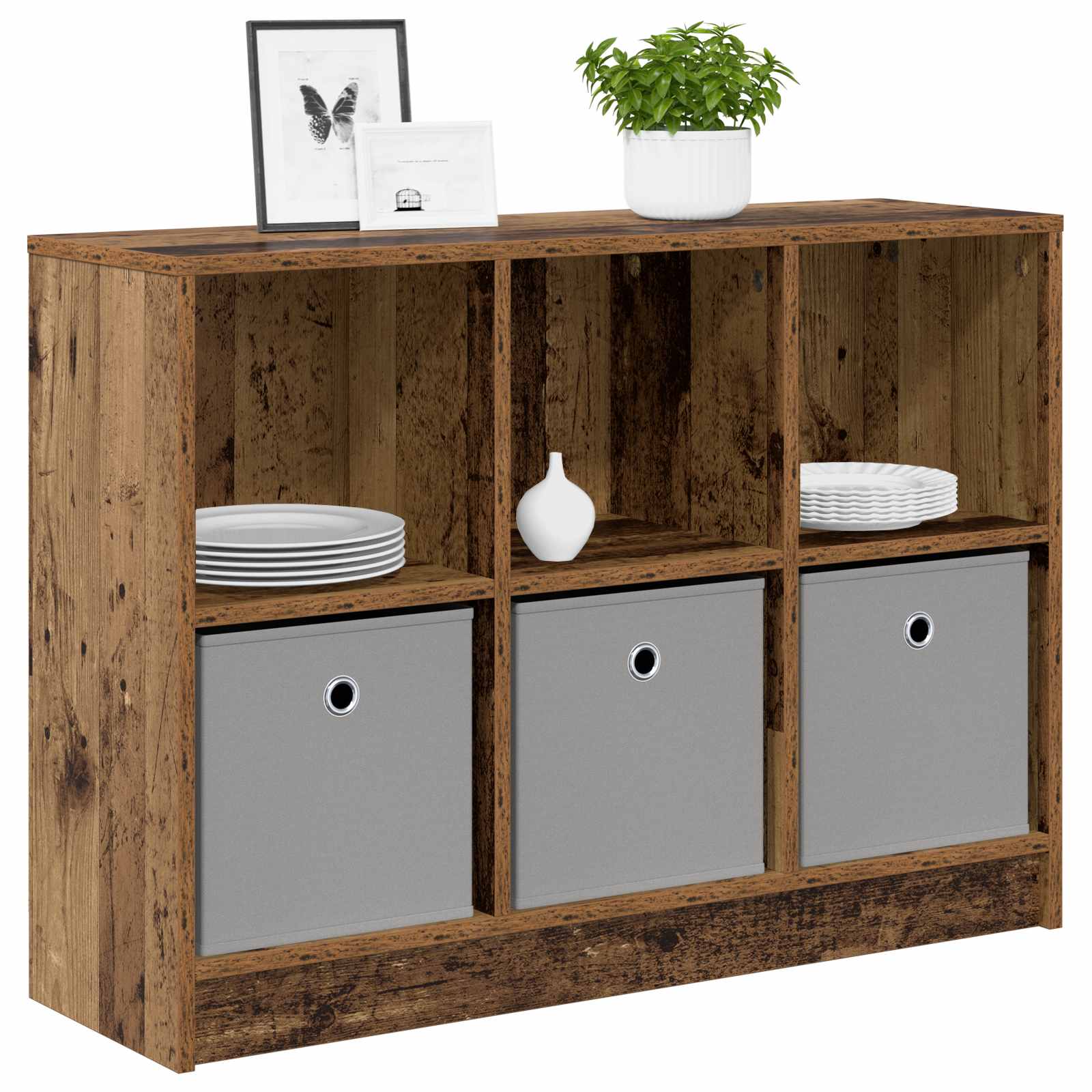 Dressoir met lade Oudhout 88,5 x 27,5 x 63,5 cm is nu te koop bij PeponiXL, paradijselijk wonen!