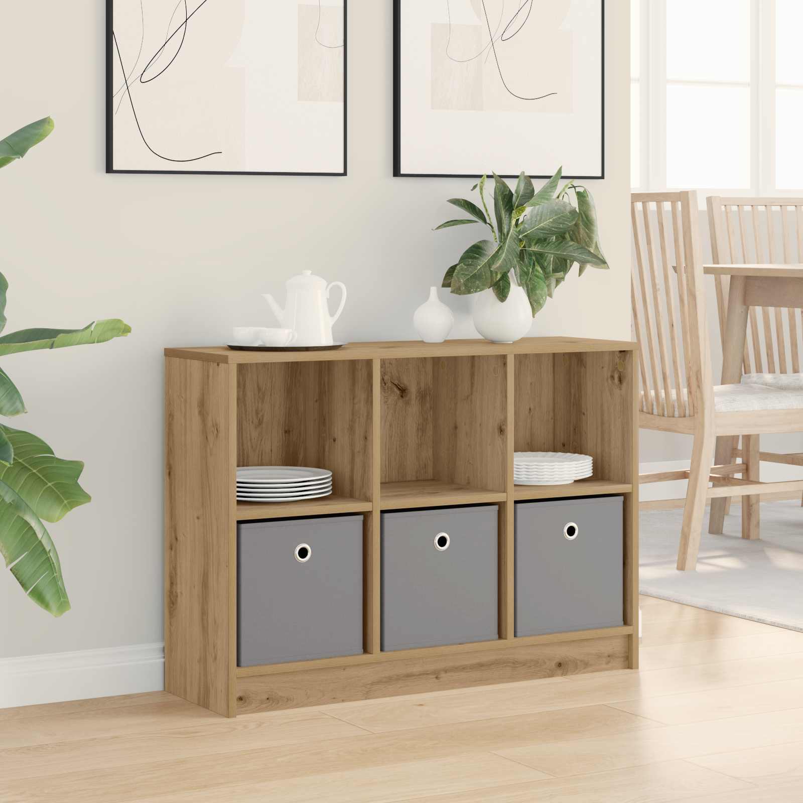 Dressoir met lade Artisan Eiken 88,5 x 27,5 x 63,5 cm is nu te koop bij PeponiXL, paradijselijk wonen!