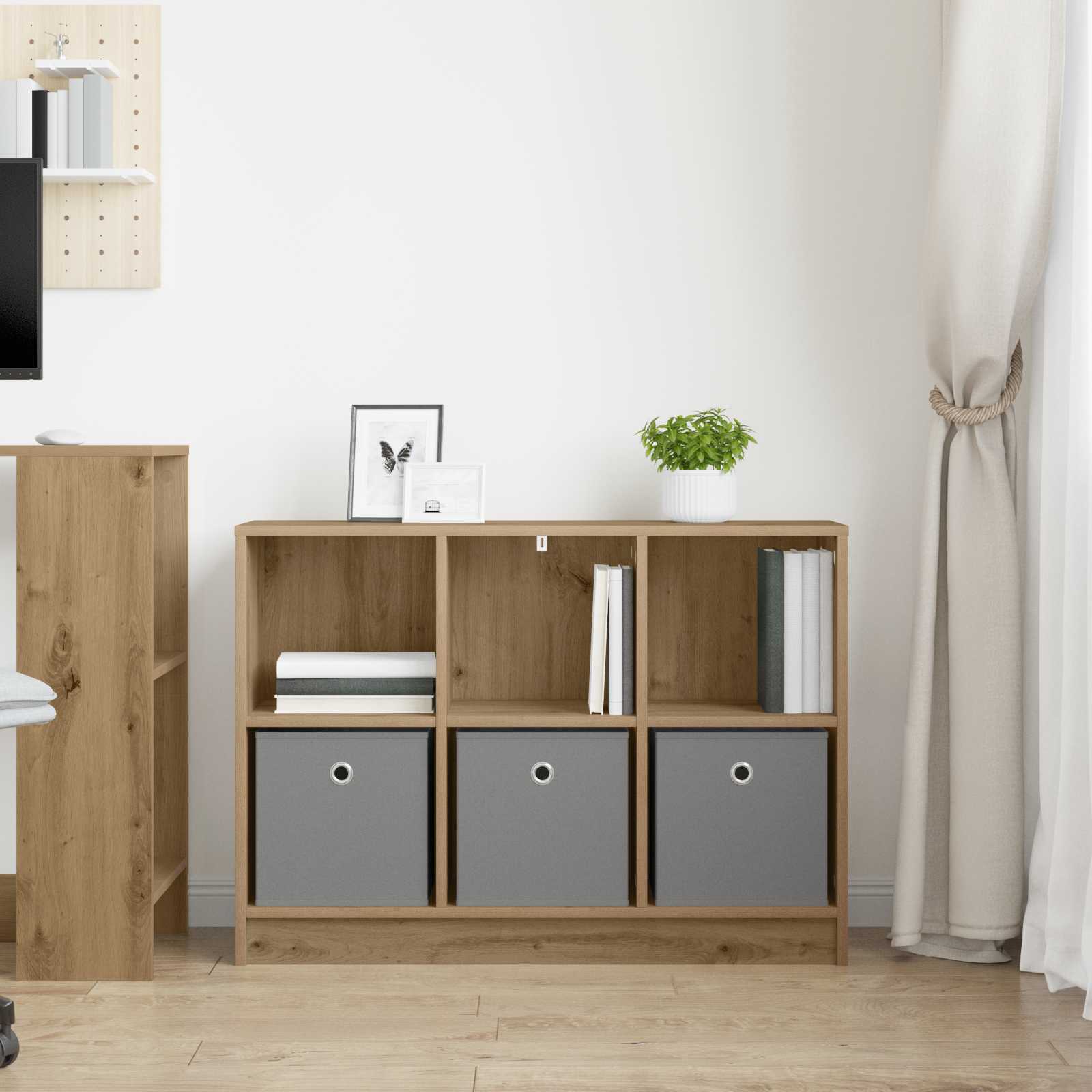 Dressoir met lade Artisan Eiken 88,5 x 27,5 x 63,5 cm is nu te koop bij PeponiXL, paradijselijk wonen!