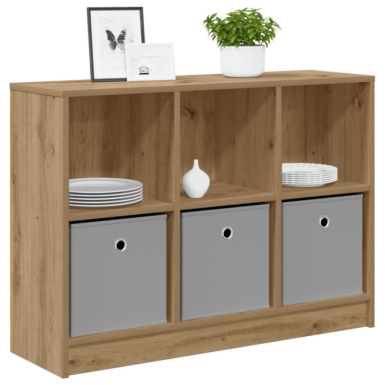 Dressoir met lade Artisan Eiken 88,5 x 27,5 x 63,5 cm is nu te koop bij PeponiXL, paradijselijk wonen!