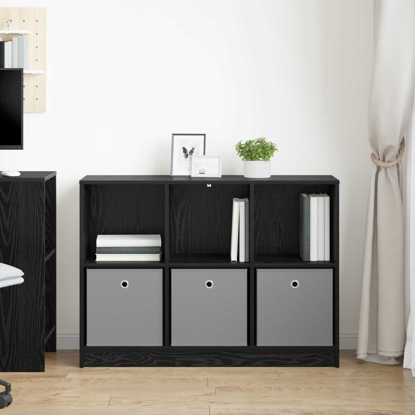Dressoir met lade Zwart Eiken 102 x 32 x 73,5 cm is nu te koop bij PeponiXL, paradijselijk wonen!