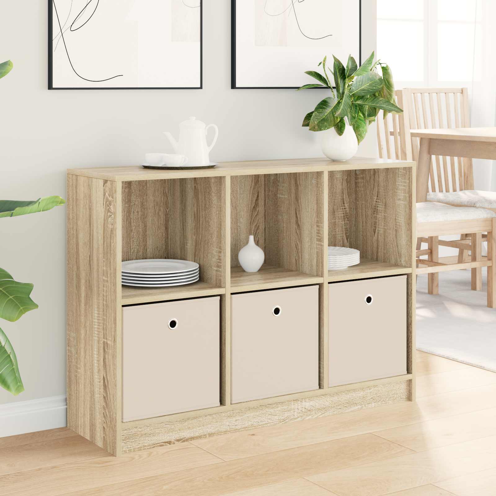 Dressoir met lade Sonoma Eiken 102 x 32 x 73,5 cm is nu te koop bij PeponiXL, paradijselijk wonen!