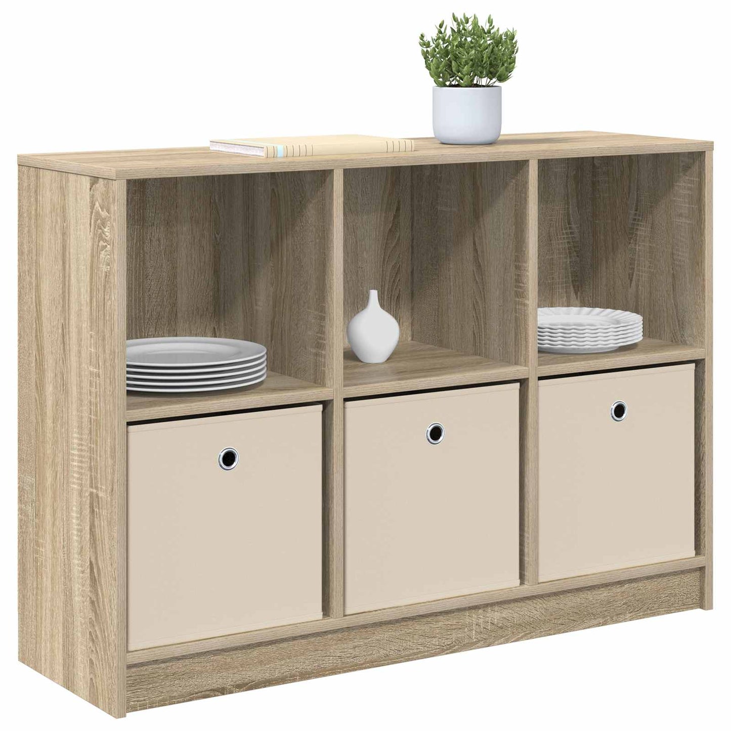 Dressoir met lade Sonoma Eiken 102 x 32 x 73,5 cm is nu te koop bij PeponiXL, paradijselijk wonen!