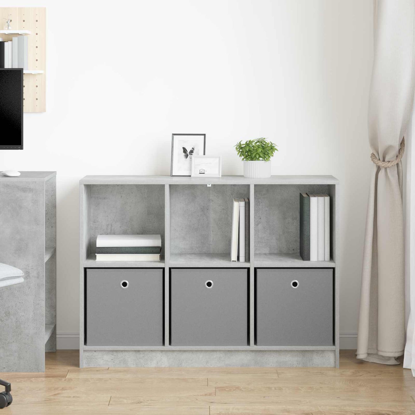 Dressoir met lade Beton Grijs 102 x 32 x 73,5 cm is nu te koop bij PeponiXL, paradijselijk wonen!