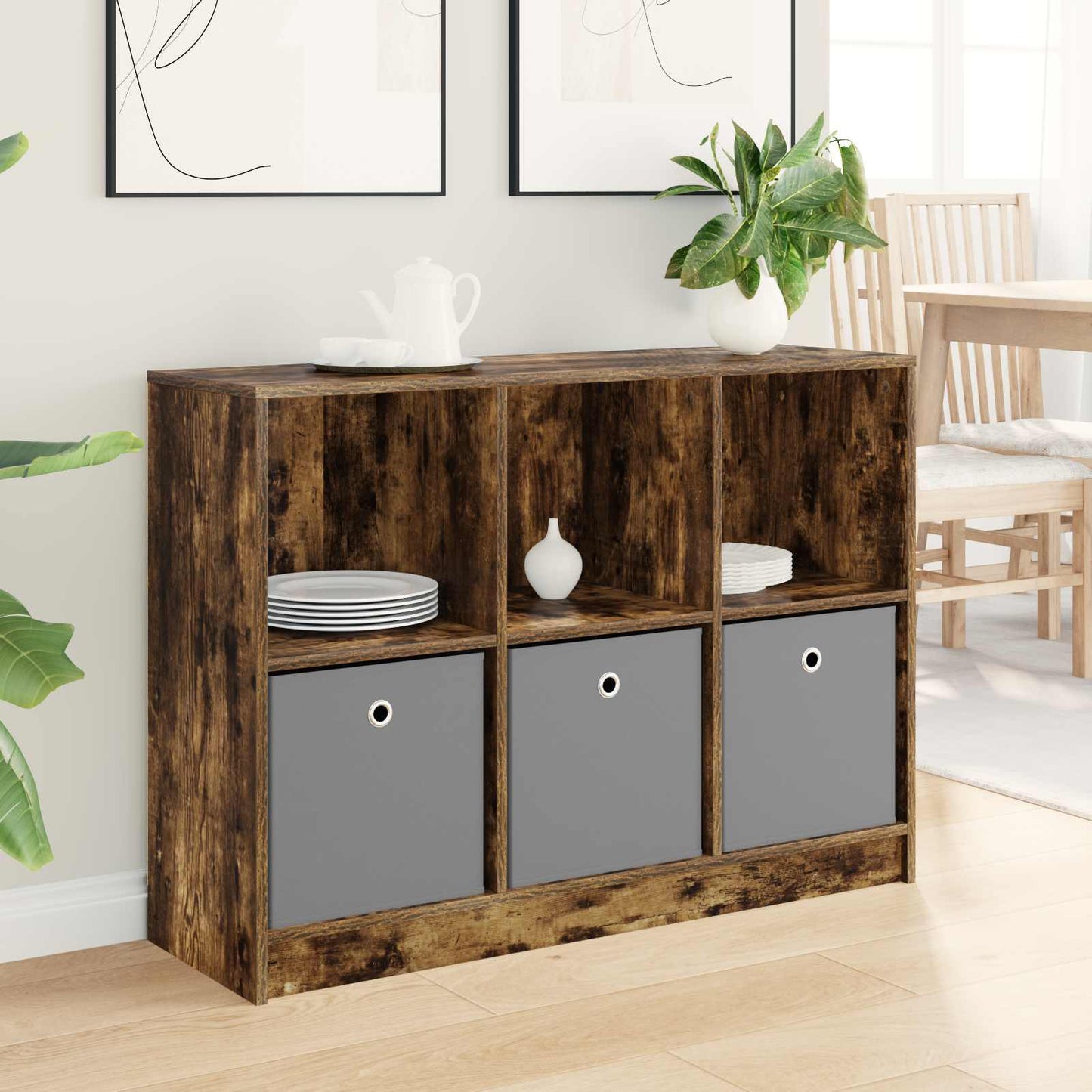 Dressoir met lade Gerookt eiken 102 x 32 x 73,5 cm is nu te koop bij PeponiXL, paradijselijk wonen!