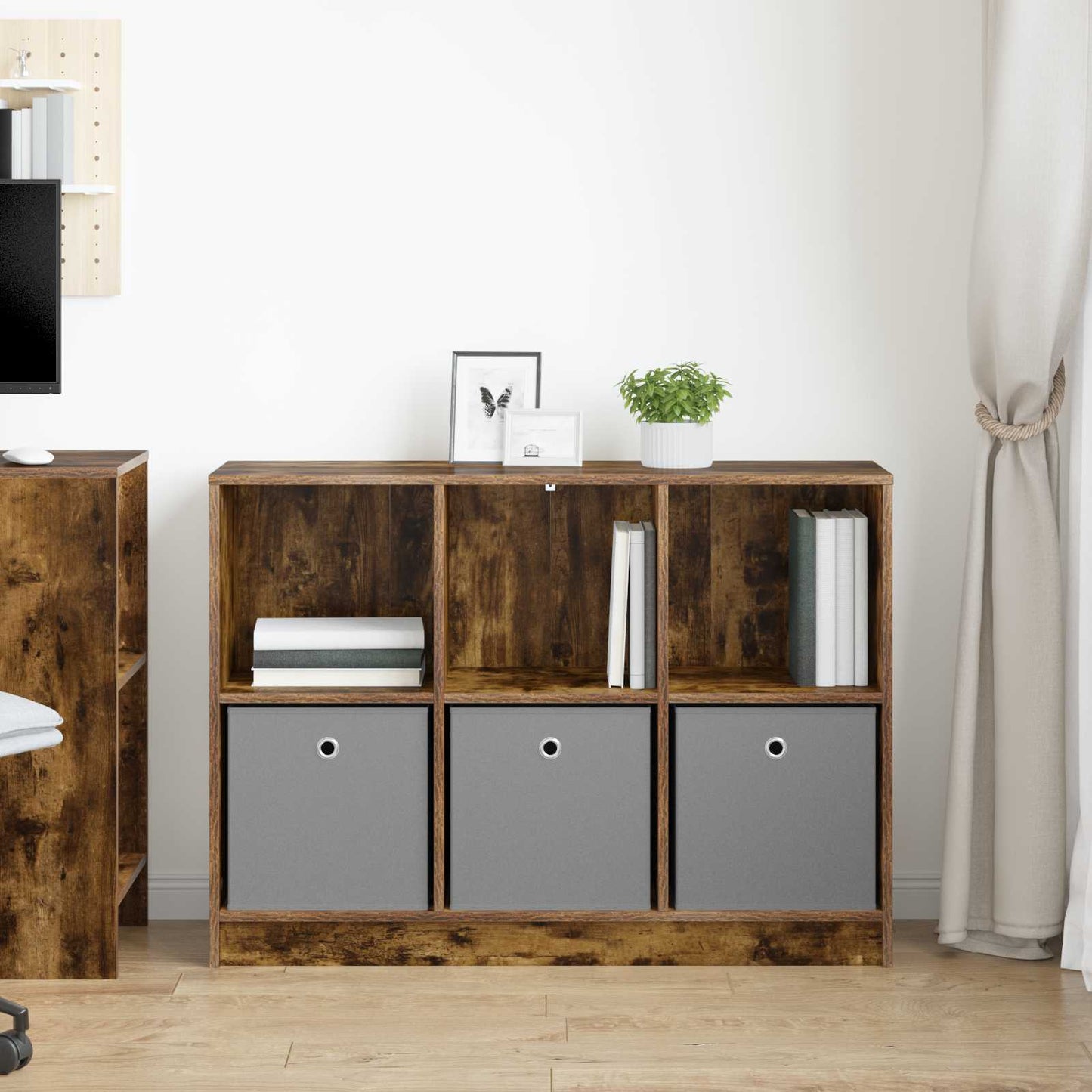 Dressoir met lade Gerookt eiken 102 x 32 x 73,5 cm is nu te koop bij PeponiXL, paradijselijk wonen!