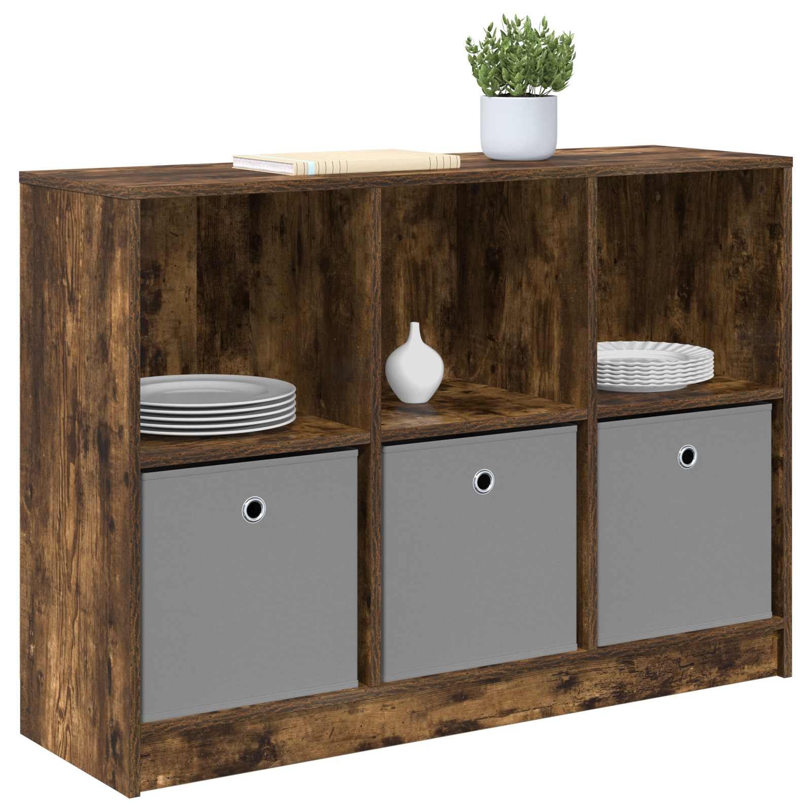 Dressoir met lade Gerookt eiken 102 x 32 x 73,5 cm is nu te koop bij PeponiXL, paradijselijk wonen!