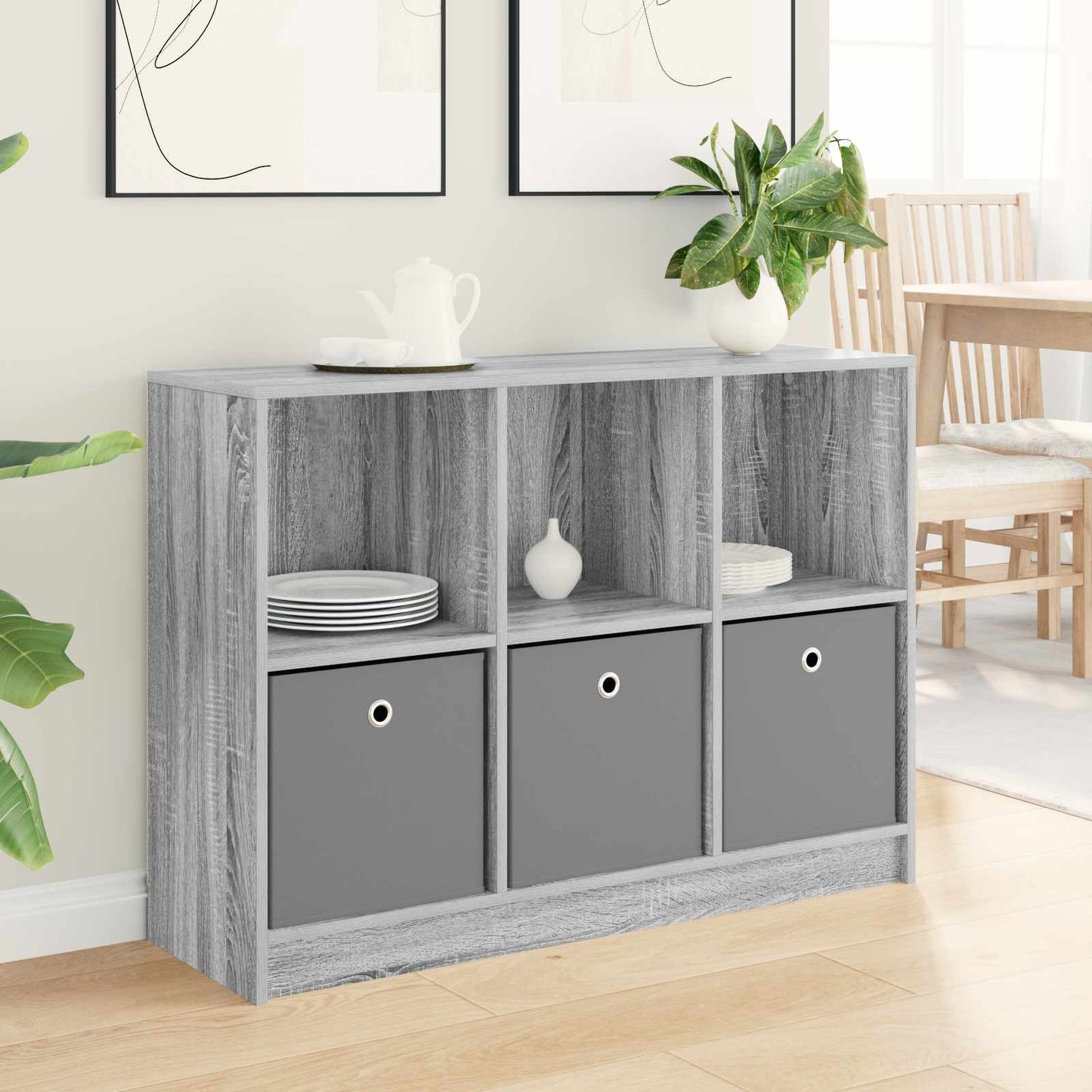 Dressoir met lade Grijs Sonoma 102 x 32 x 73,5 cm is nu te koop bij PeponiXL, paradijselijk wonen!