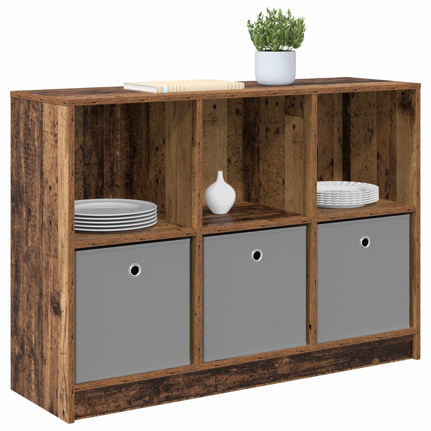 Dressoir met lade Oudhout 102 x 32 x 73,5 cm is nu te koop bij PeponiXL, paradijselijk wonen!