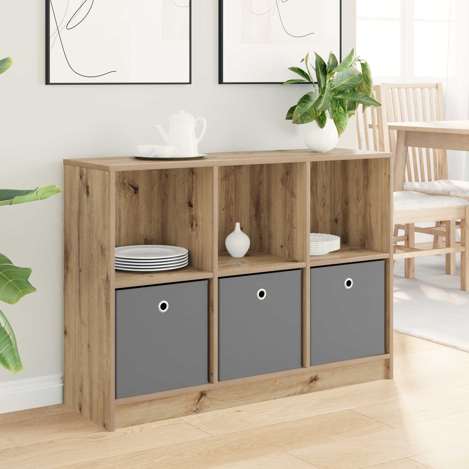 Dressoir met lade Artisan Eiken 102 x 32 x 73,5 cm is nu te koop bij PeponiXL, paradijselijk wonen!