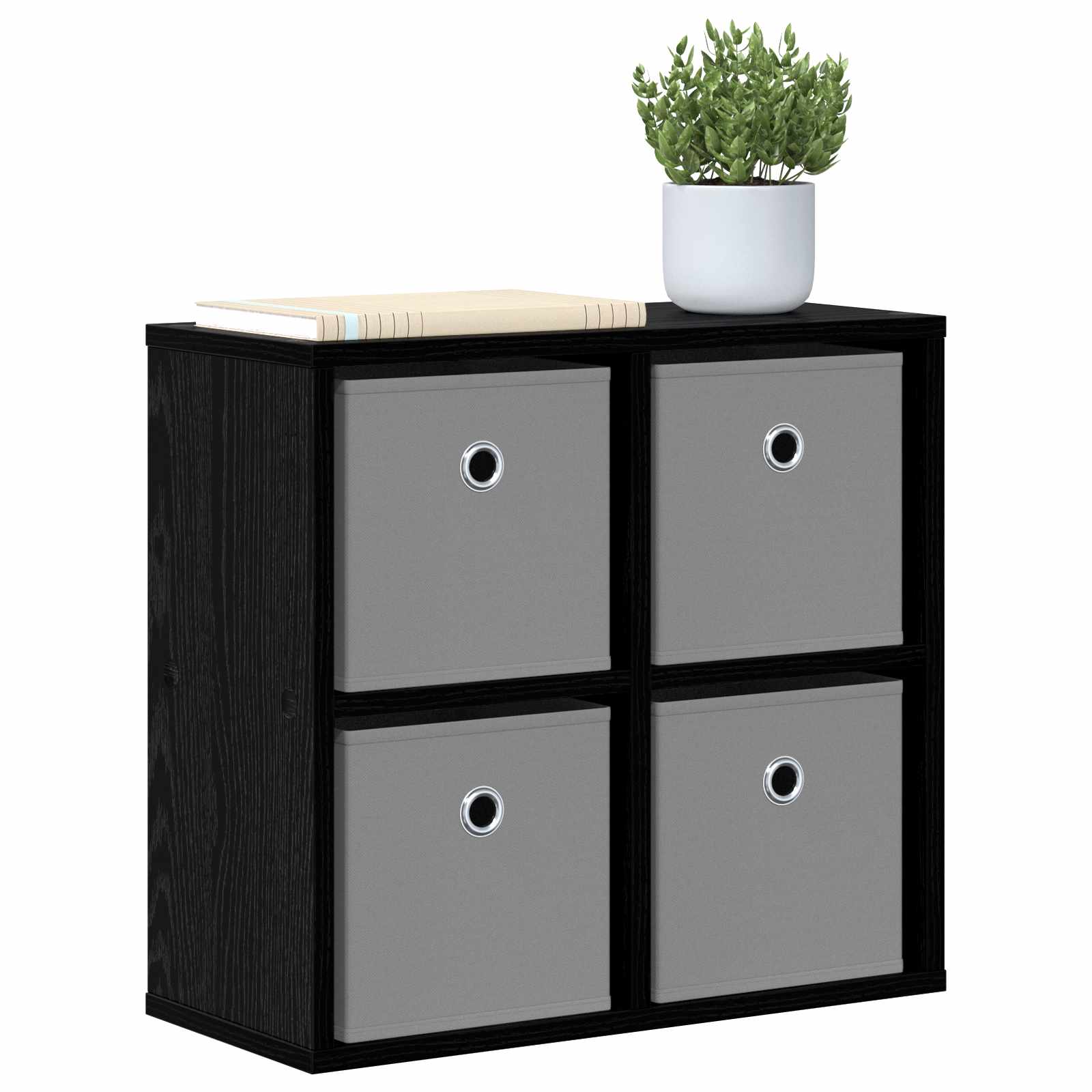 Dressoir met lade Zwart Eiken 49,5 x 22 x 47 cm is nu te koop bij PeponiXL, paradijselijk wonen!