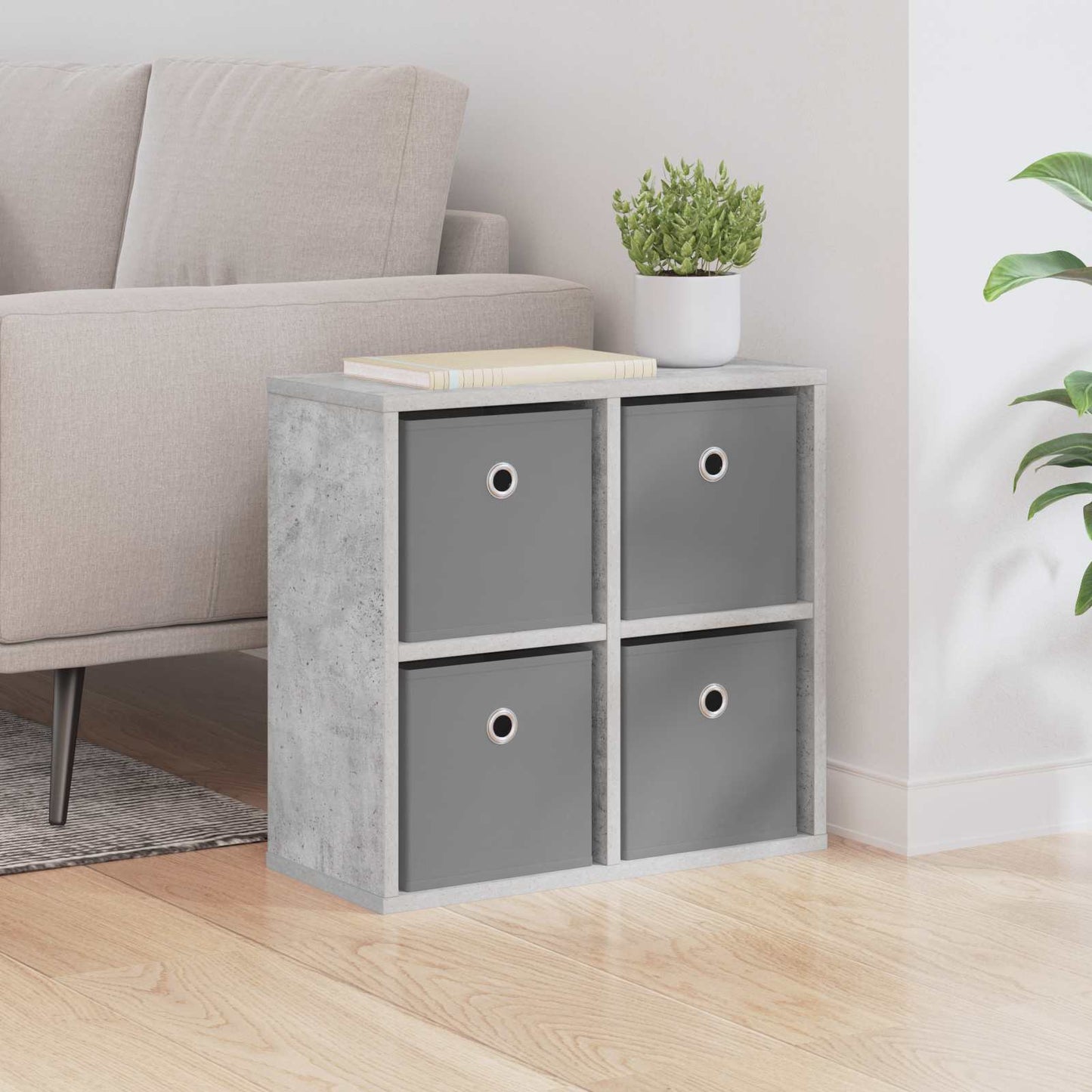 Dressoir met lade Beton Grijs 49,5 x 22 x 47 cm is nu te koop bij PeponiXL, paradijselijk wonen!