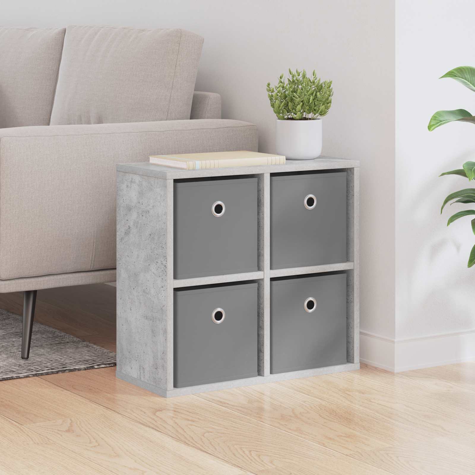 Dressoir met lade Beton Grijs 49,5 x 22 x 47 cm is nu te koop bij PeponiXL, paradijselijk wonen!