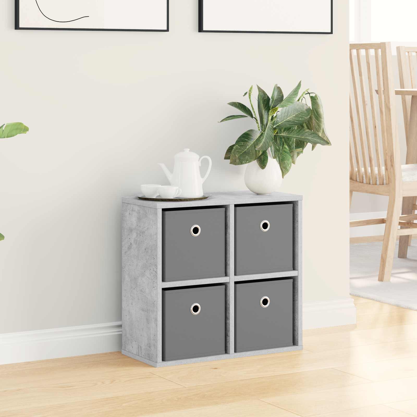 Dressoir met lade Beton Grijs 49,5 x 22 x 47 cm is nu te koop bij PeponiXL, paradijselijk wonen!