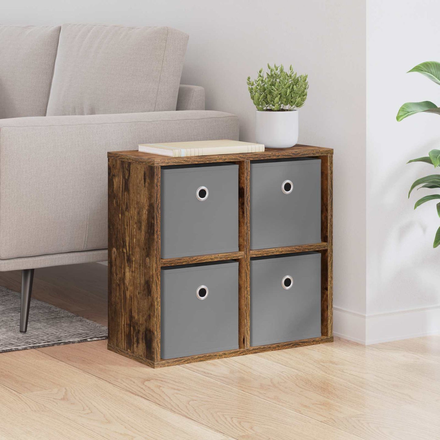 Dressoir met lade Gerookt eiken 49,5 x 22 x 47 cm is nu te koop bij PeponiXL, paradijselijk wonen!