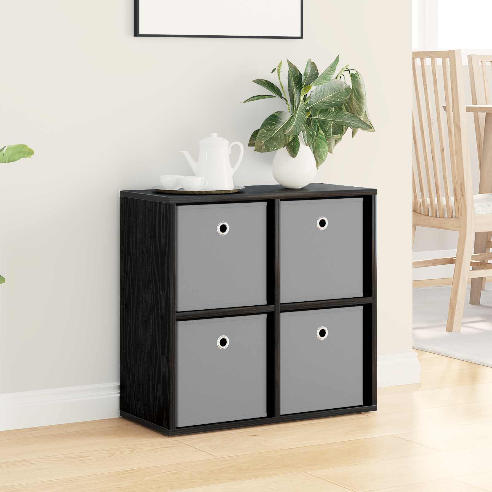 Dressoir met lade Zwart Eiken 59,5 x 27 x 57 cm is nu te koop bij PeponiXL, paradijselijk wonen!