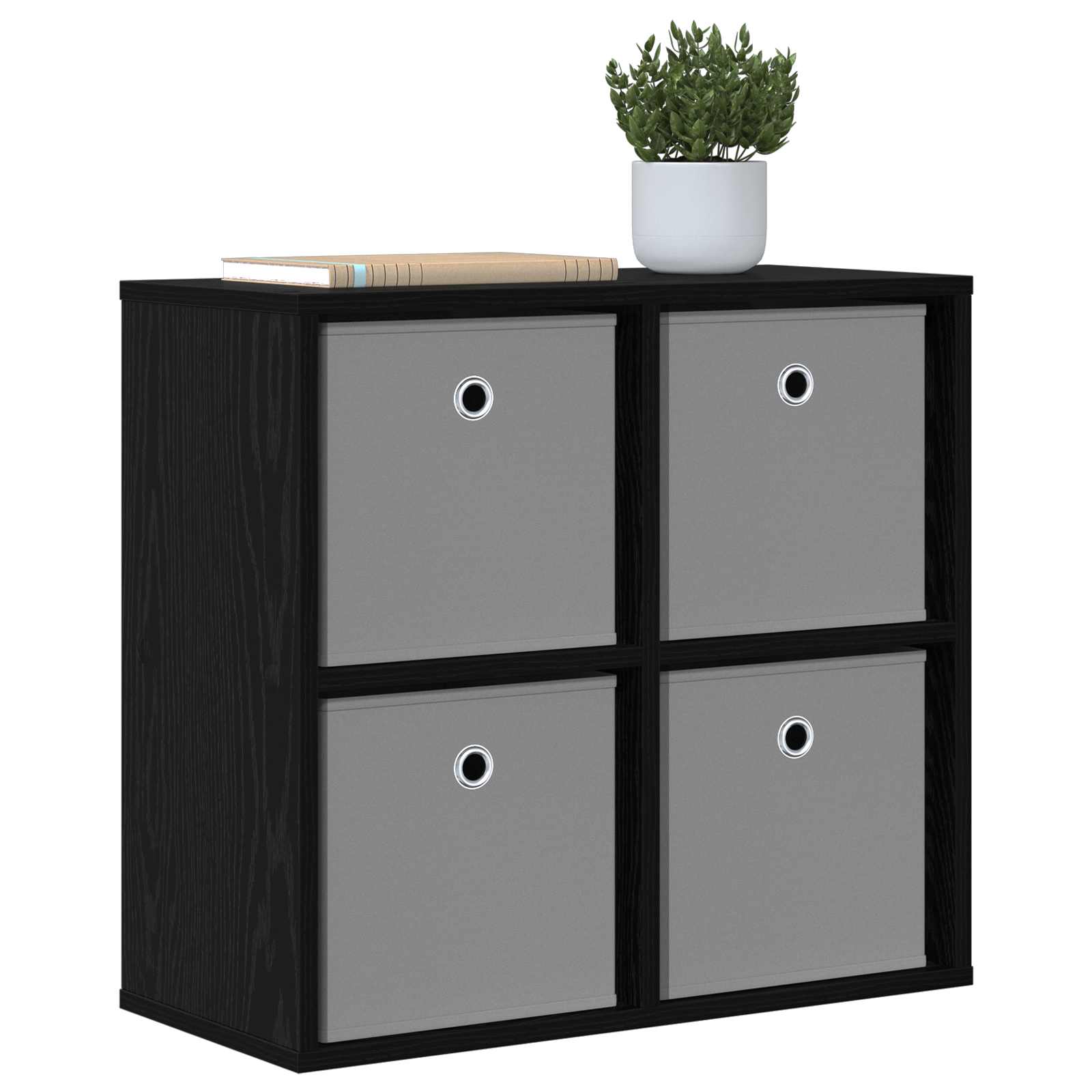Dressoir met lade Zwart Eiken 59,5 x 27 x 57 cm is nu te koop bij PeponiXL, paradijselijk wonen!