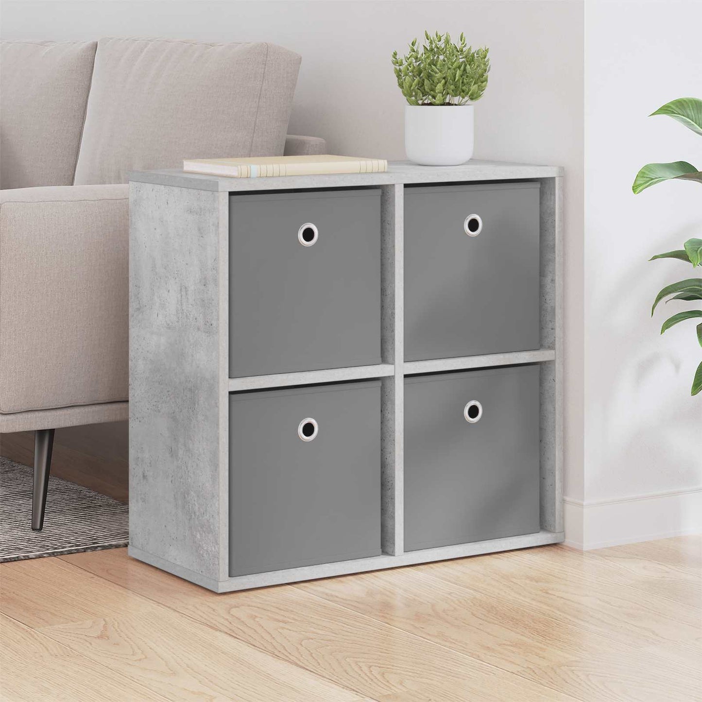 Dressoir met lade Beton Grijs 59,5 x 27 x 57 cm is nu te koop bij PeponiXL, paradijselijk wonen!