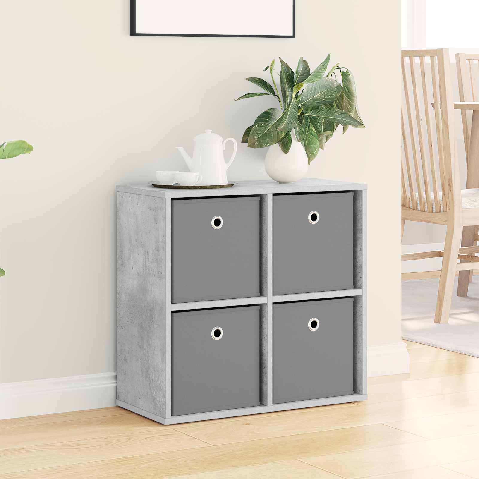 Dressoir met lade Beton Grijs 59,5 x 27 x 57 cm is nu te koop bij PeponiXL, paradijselijk wonen!