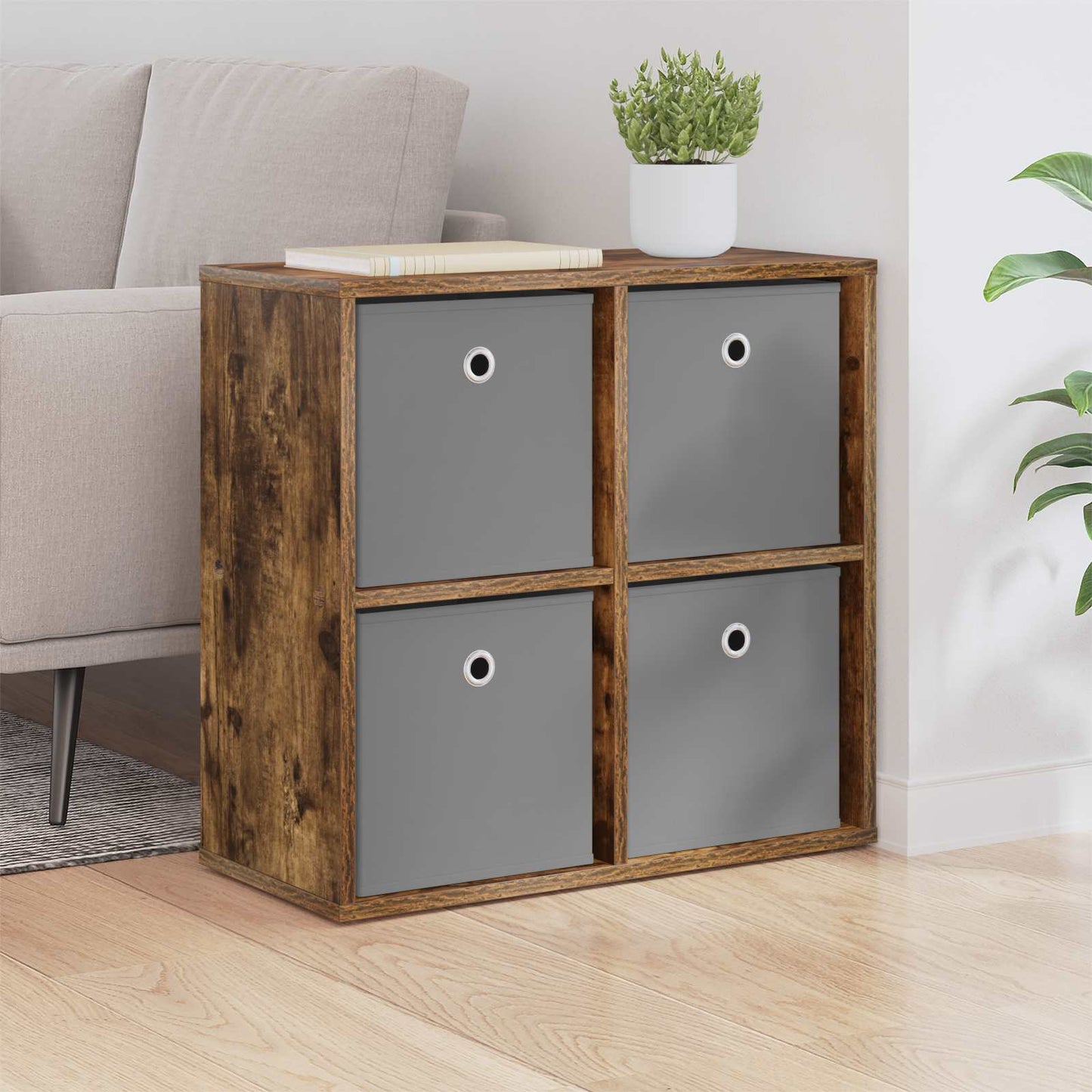Dressoir met lade Gerookt eiken 59,5 x 27 x 57 cm is nu te koop bij PeponiXL, paradijselijk wonen!