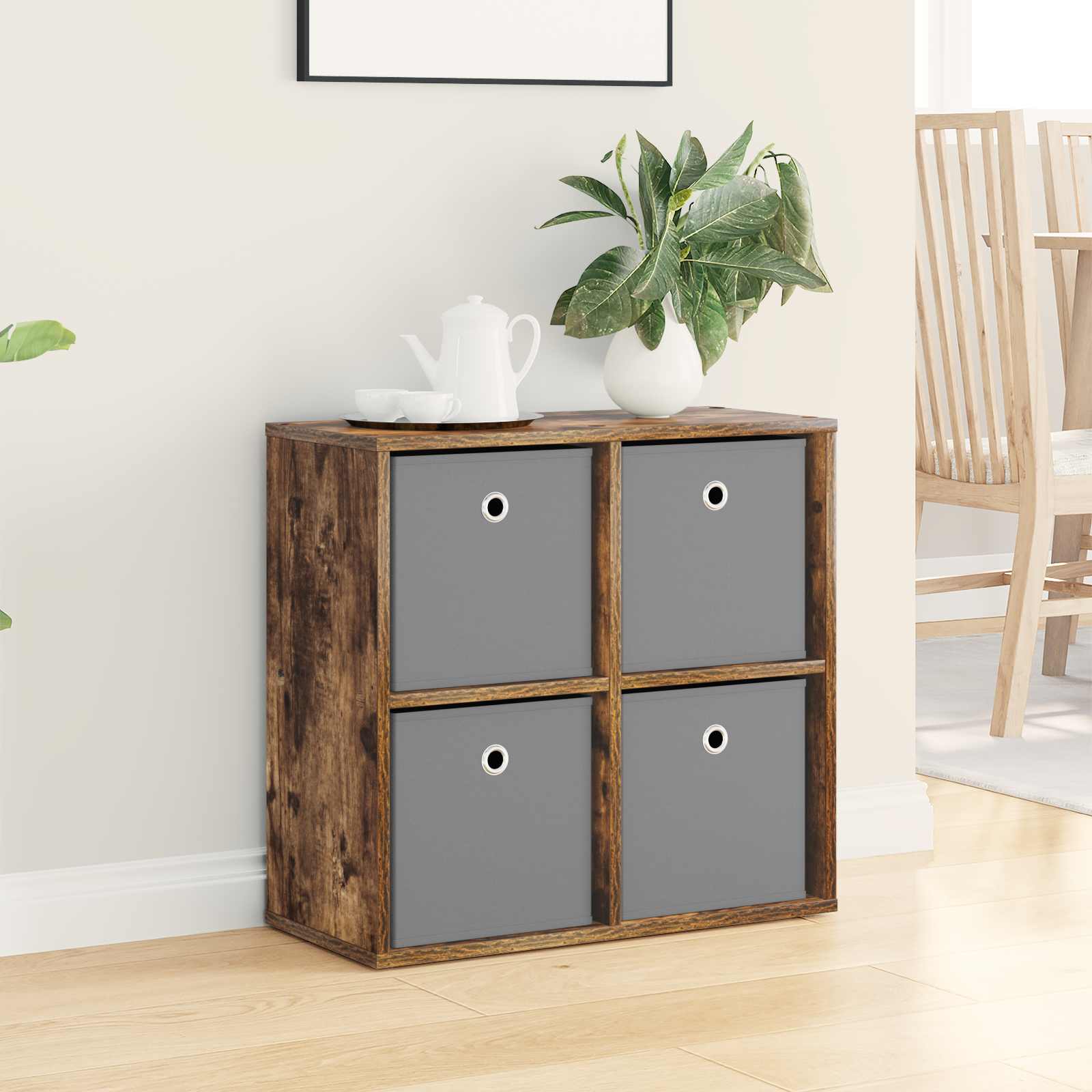 Dressoir met lade Gerookt eiken 59,5 x 27 x 57 cm is nu te koop bij PeponiXL, paradijselijk wonen!