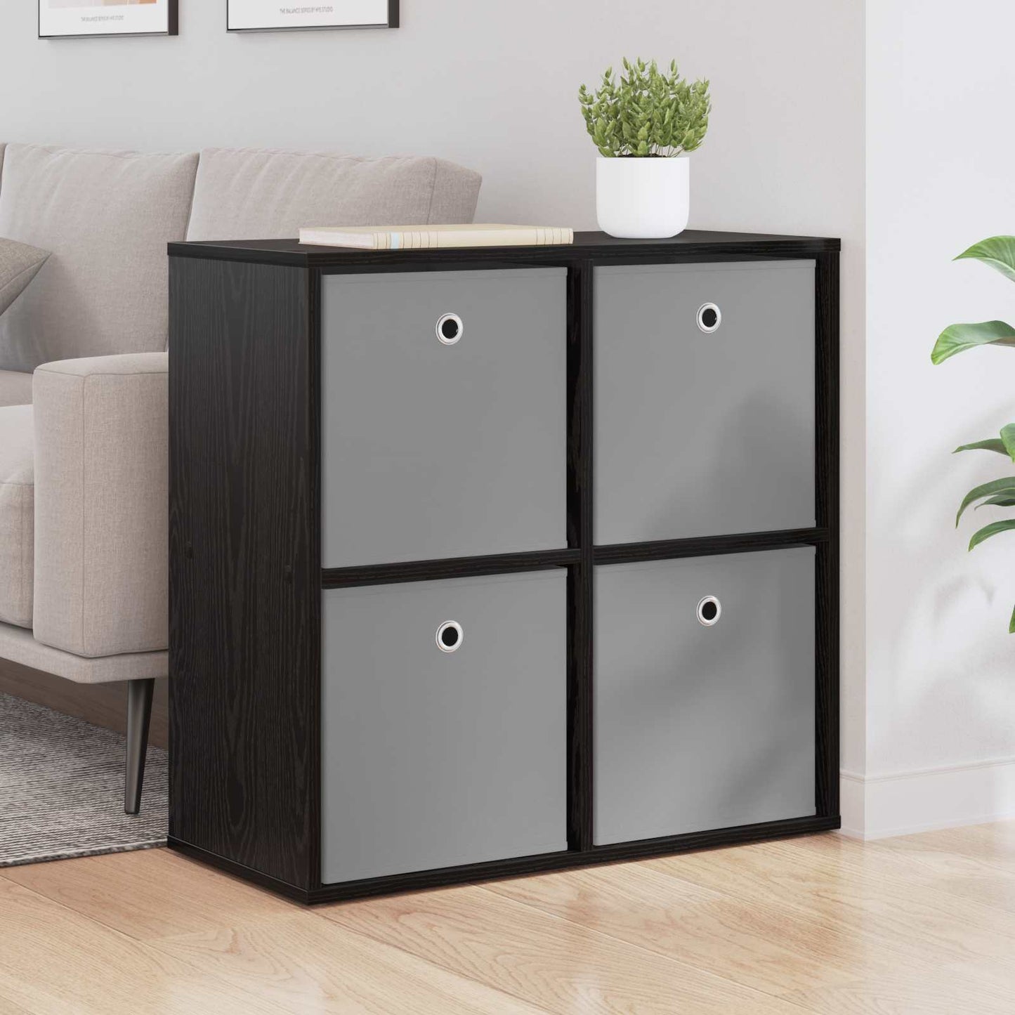 Dressoir met lade Zwart Eiken 68,5 x 32 x 67 cm is nu te koop bij PeponiXL, paradijselijk wonen!
