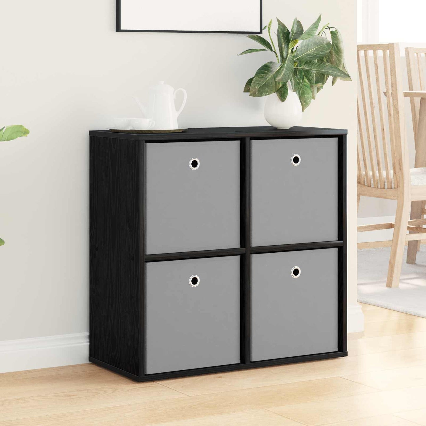 Dressoir met lade Zwart Eiken 68,5 x 32 x 67 cm is nu te koop bij PeponiXL, paradijselijk wonen!