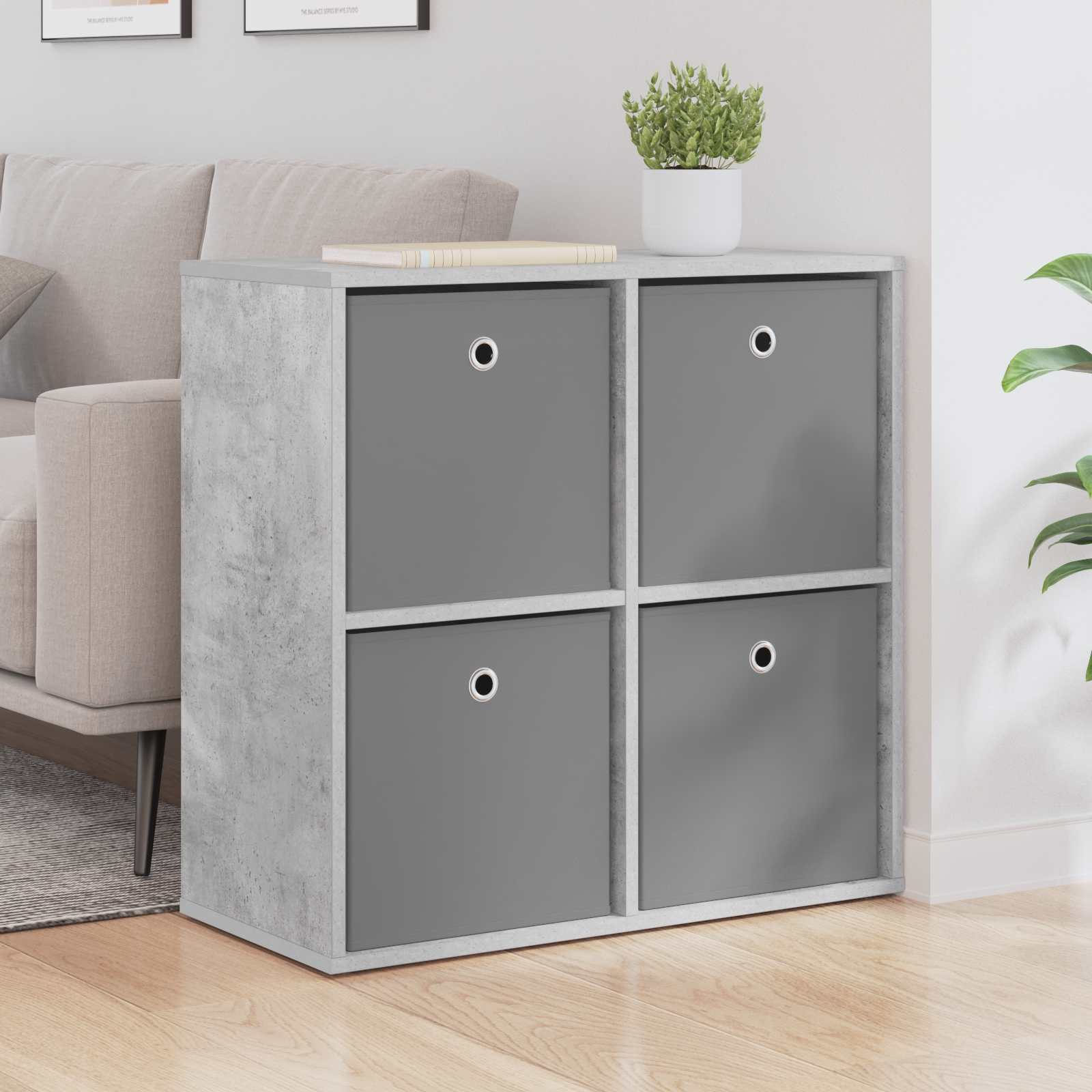 Dressoir met lade Beton Grijs 68,5 x 32 x 67 cm is nu te koop bij PeponiXL, paradijselijk wonen!