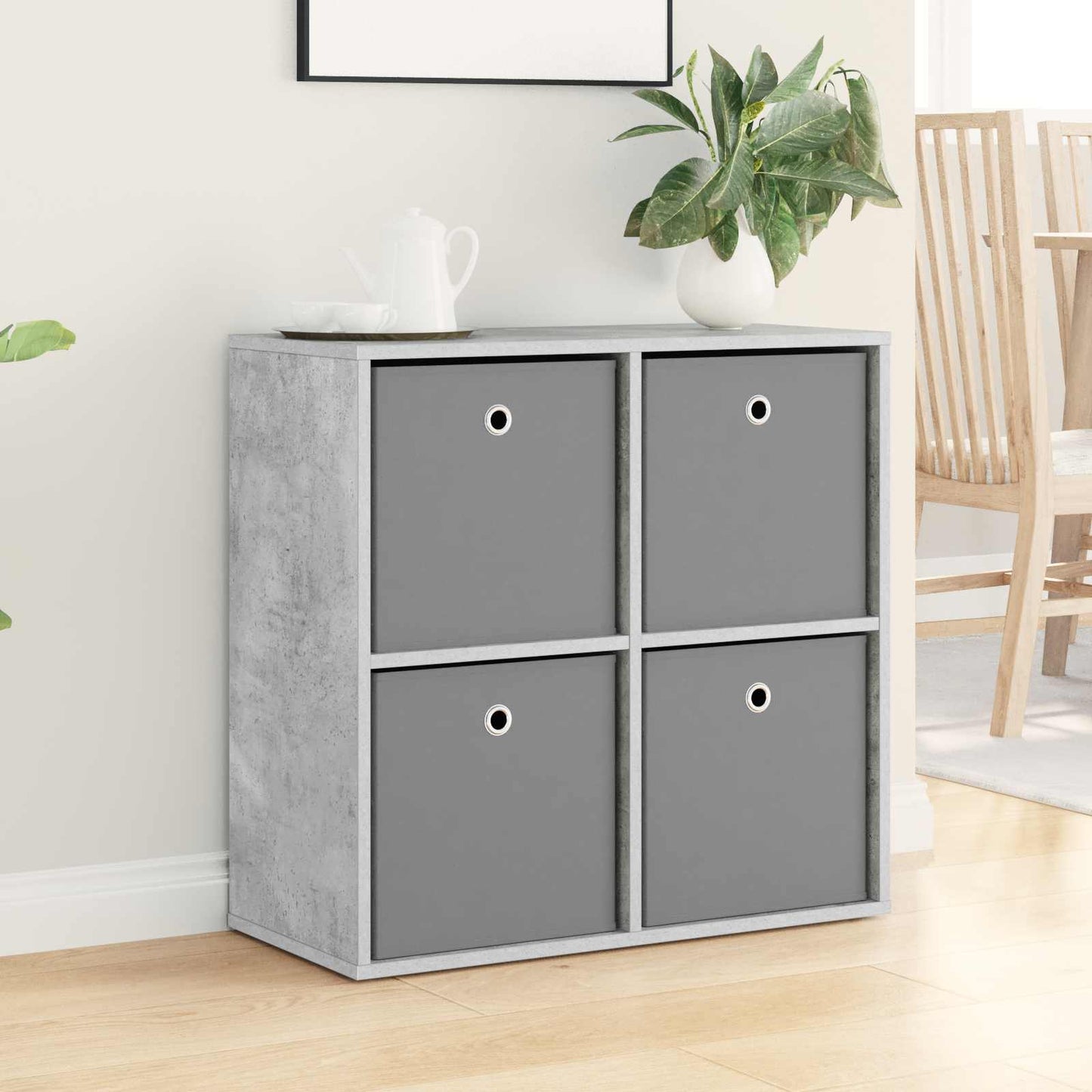 Dressoir met lade Beton Grijs 68,5 x 32 x 67 cm is nu te koop bij PeponiXL, paradijselijk wonen!