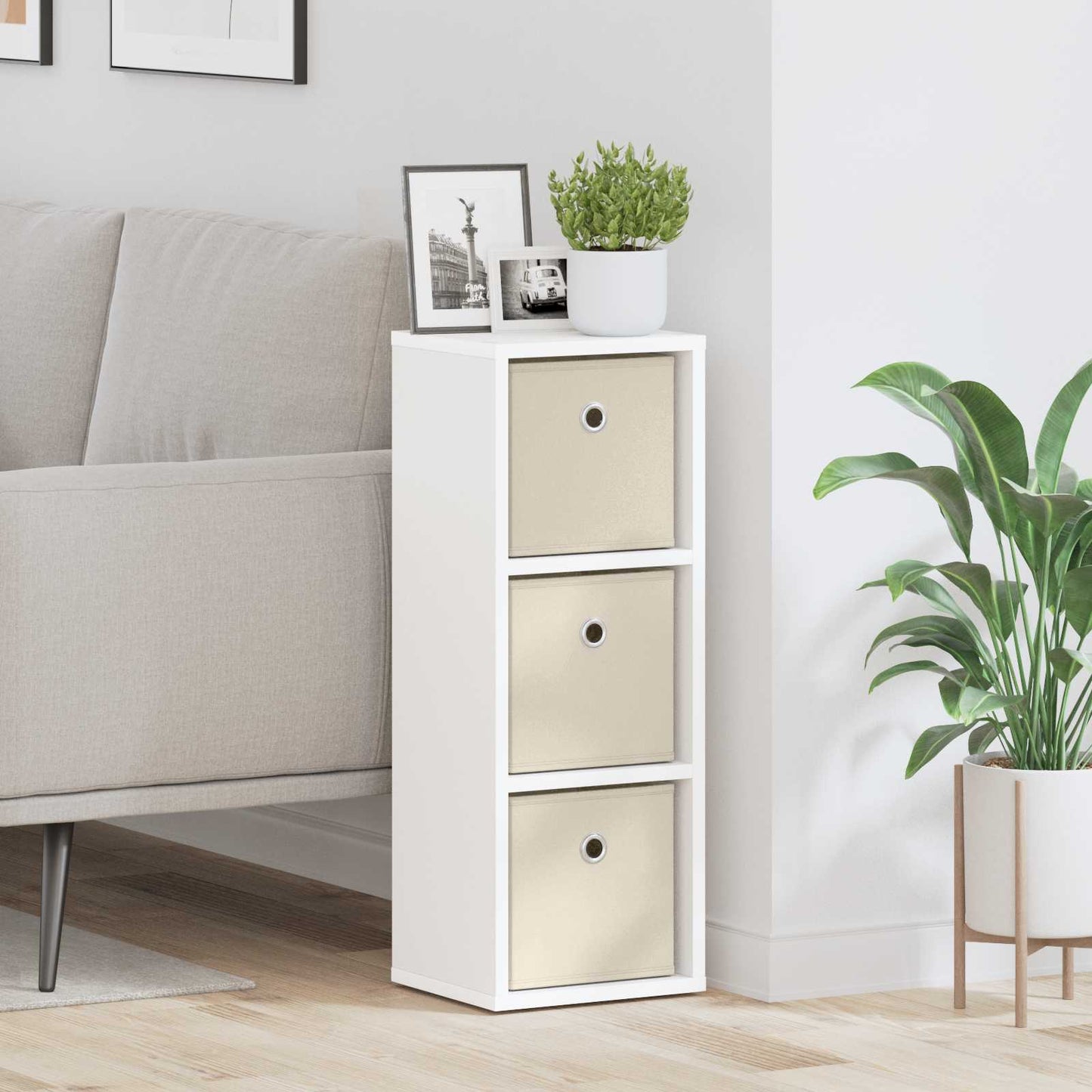 Dressoir met lade Wit 25,5 x 22 x 69,5 cm is nu te koop bij PeponiXL, paradijselijk wonen!