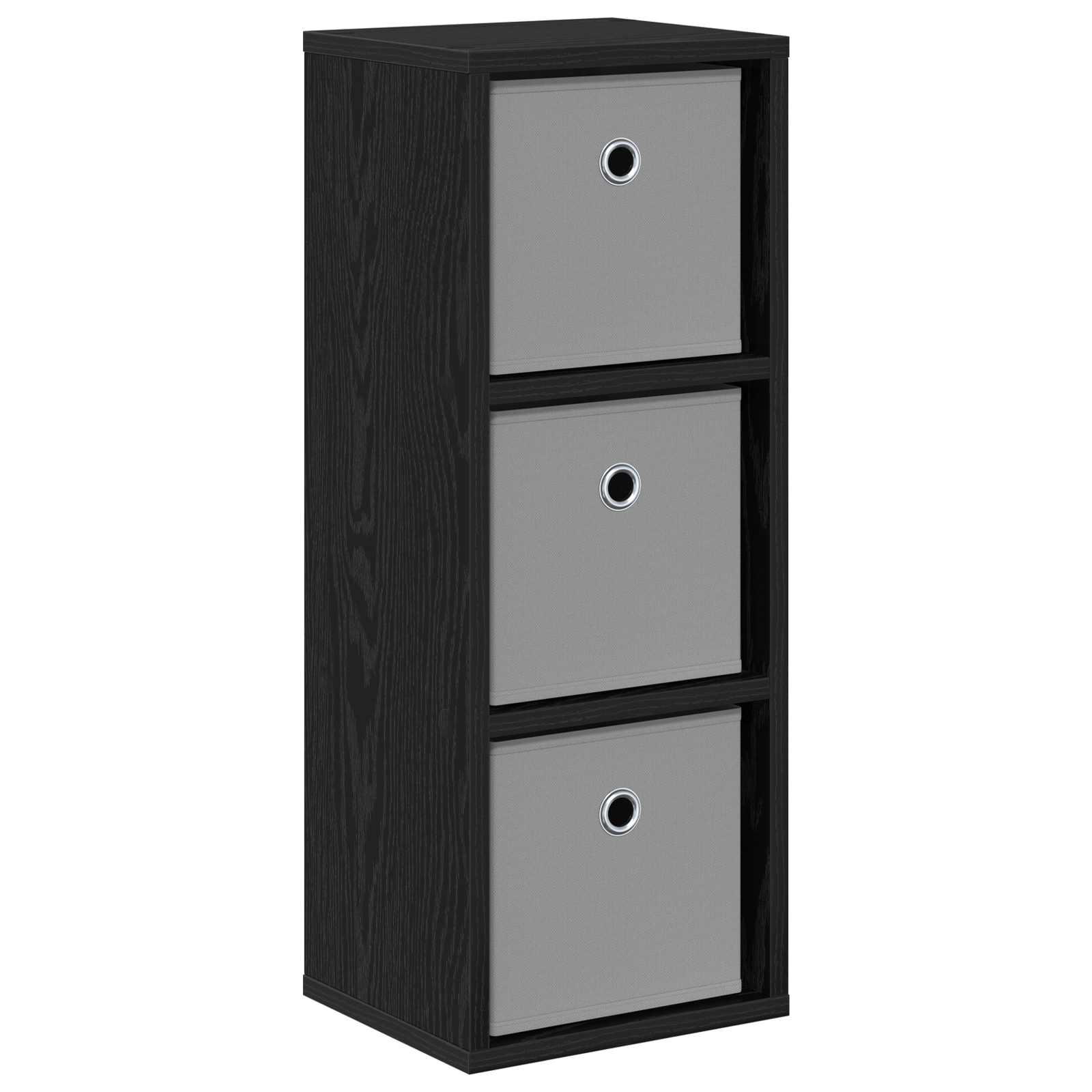 Dressoir met lade Zwart Eiken 25,5 x 22 x 69,5 cm is nu te koop bij PeponiXL, paradijselijk wonen!