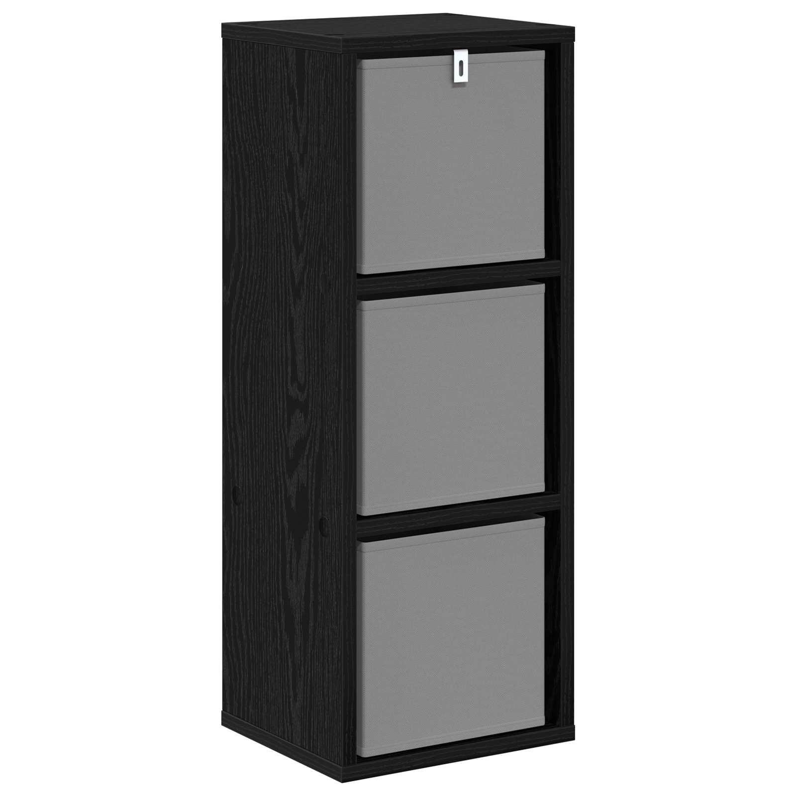Dressoir met lade Zwart Eiken 25,5 x 22 x 69,5 cm is nu te koop bij PeponiXL, paradijselijk wonen!