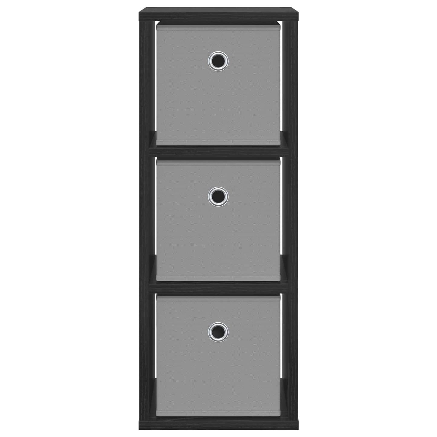 Dressoir met lade Zwart Eiken 25,5 x 22 x 69,5 cm is nu te koop bij PeponiXL, paradijselijk wonen!