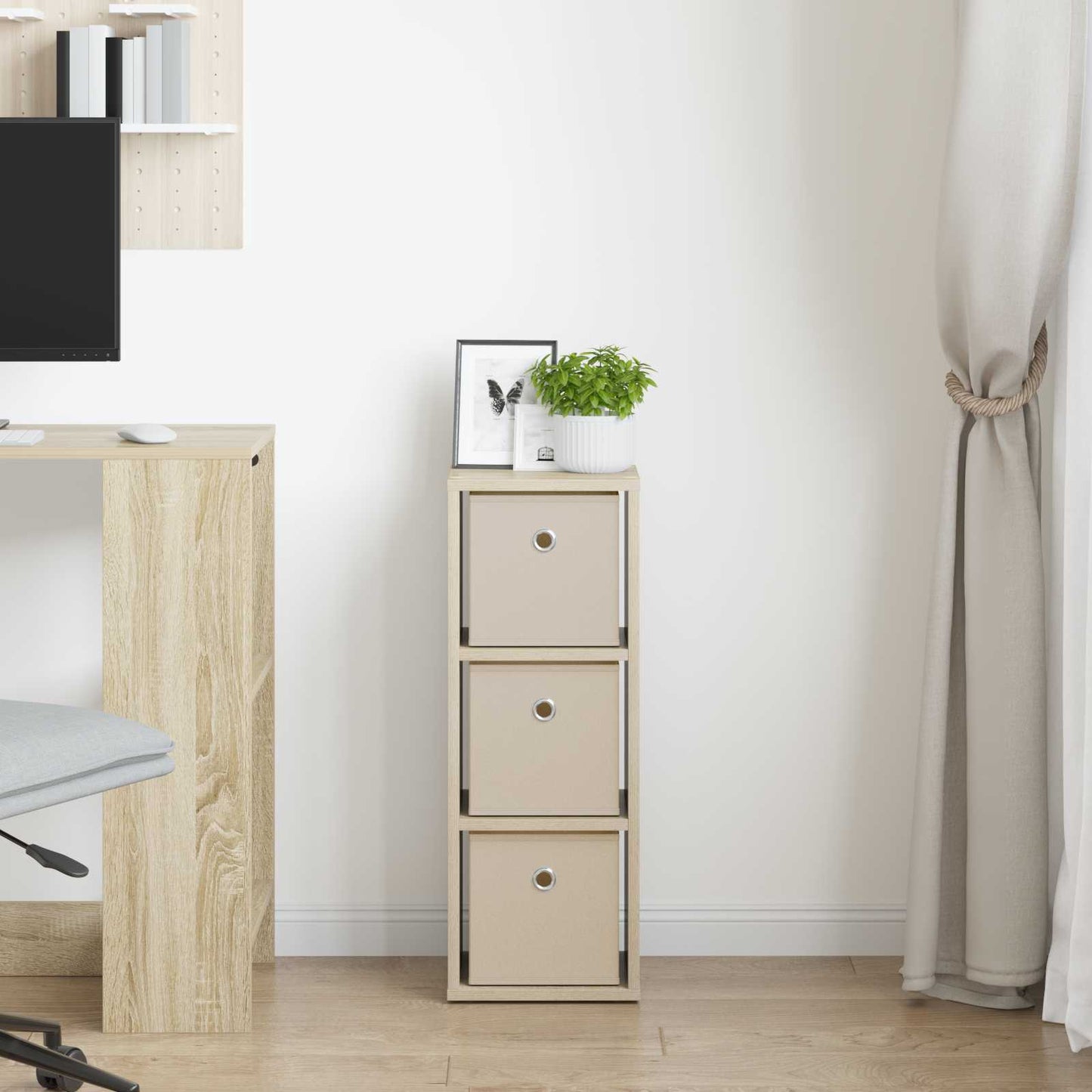 Dressoir met lade Sonoma Eiken 25,5 x 22 x 69,5 cm is nu te koop bij PeponiXL, paradijselijk wonen!