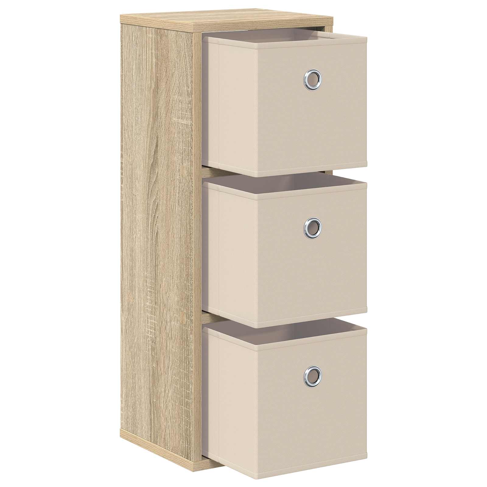 Dressoir met lade Sonoma Eiken 25,5 x 22 x 69,5 cm is nu te koop bij PeponiXL, paradijselijk wonen!